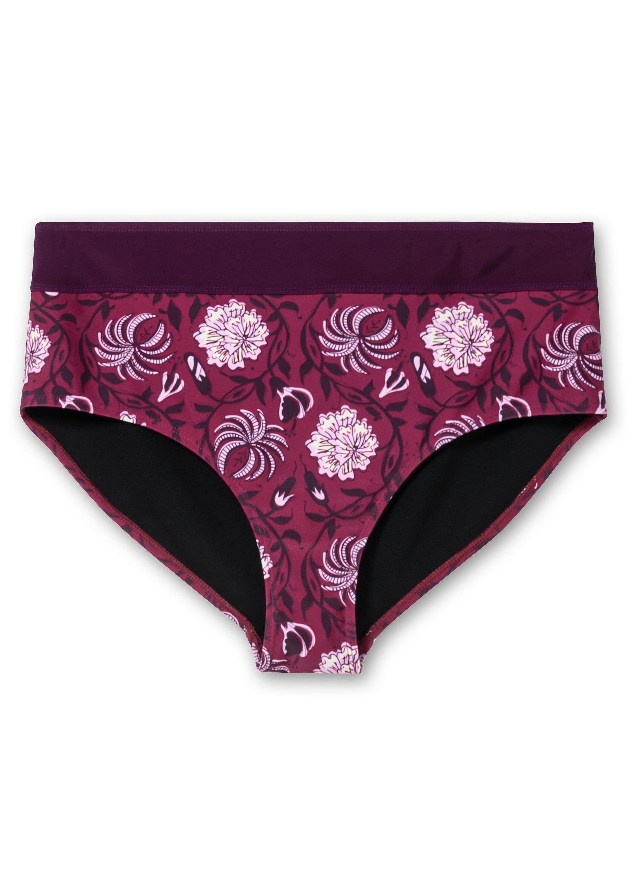 Sheego Bikini-Hose »Bikinihose mit Blumendruck und Shaping-Einsatz«