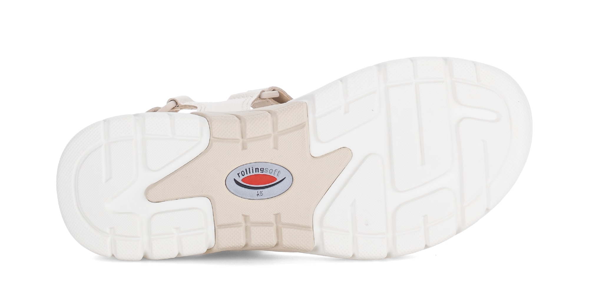 rollingsoft Sandalette  Keilabsatz, Riemchensandale im Trekking-Look, G-Weite (=weit)
