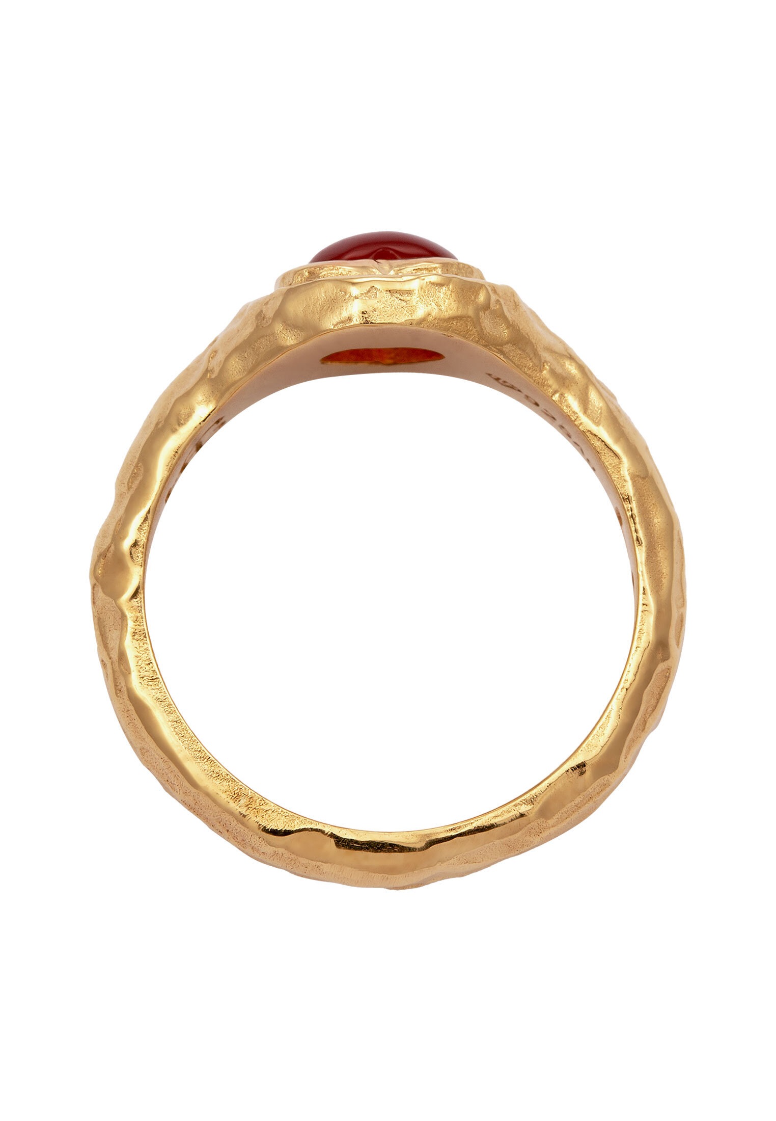 HAZE & GLORY Siegelring »Ring Me hearty Siegelring Herz Onyx Rot 925 Sterling Silber«