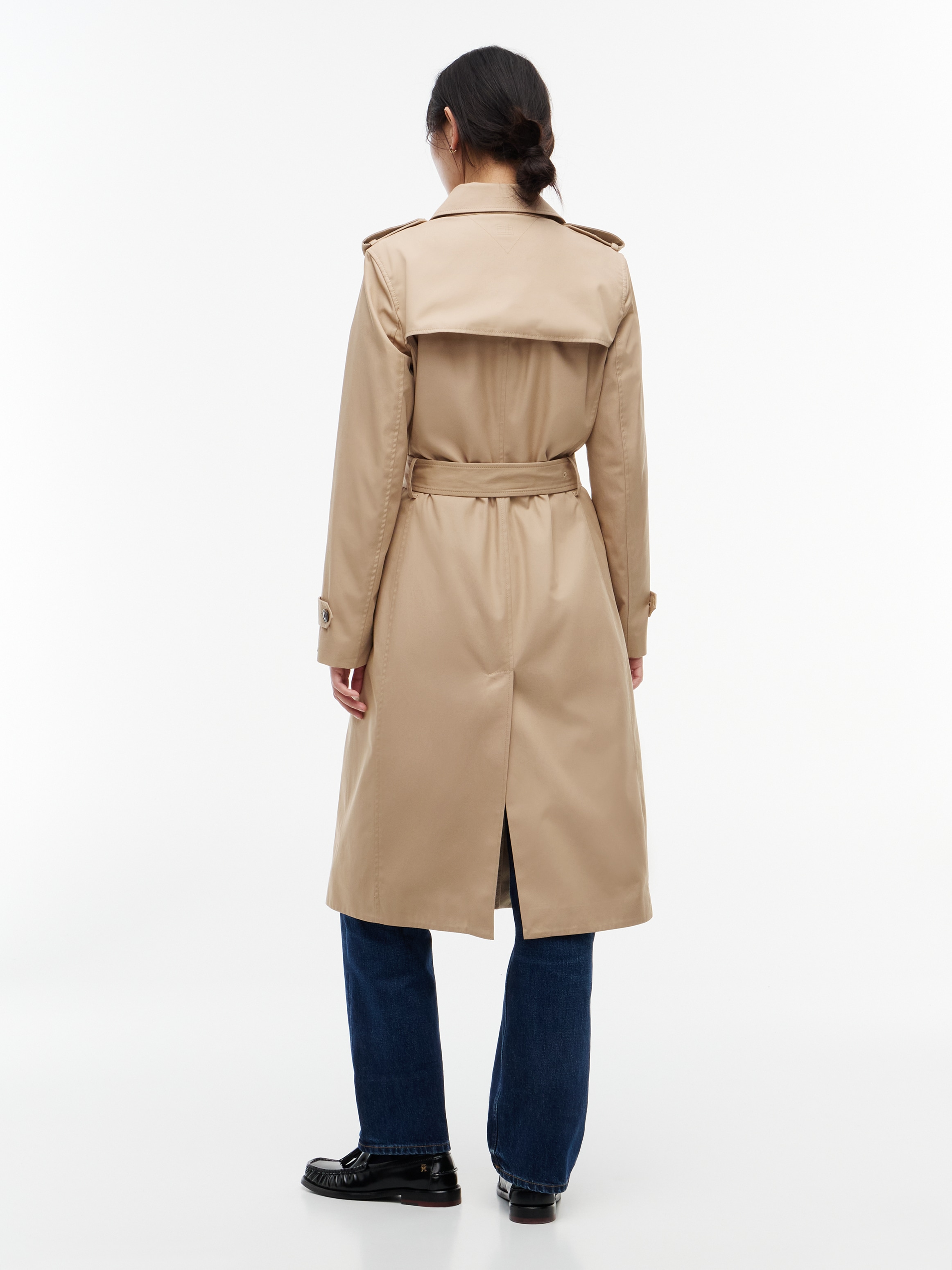 Tommy Hilfiger Trenchcoat »COTTON MONOGRAM TRENCH« Baumwolle