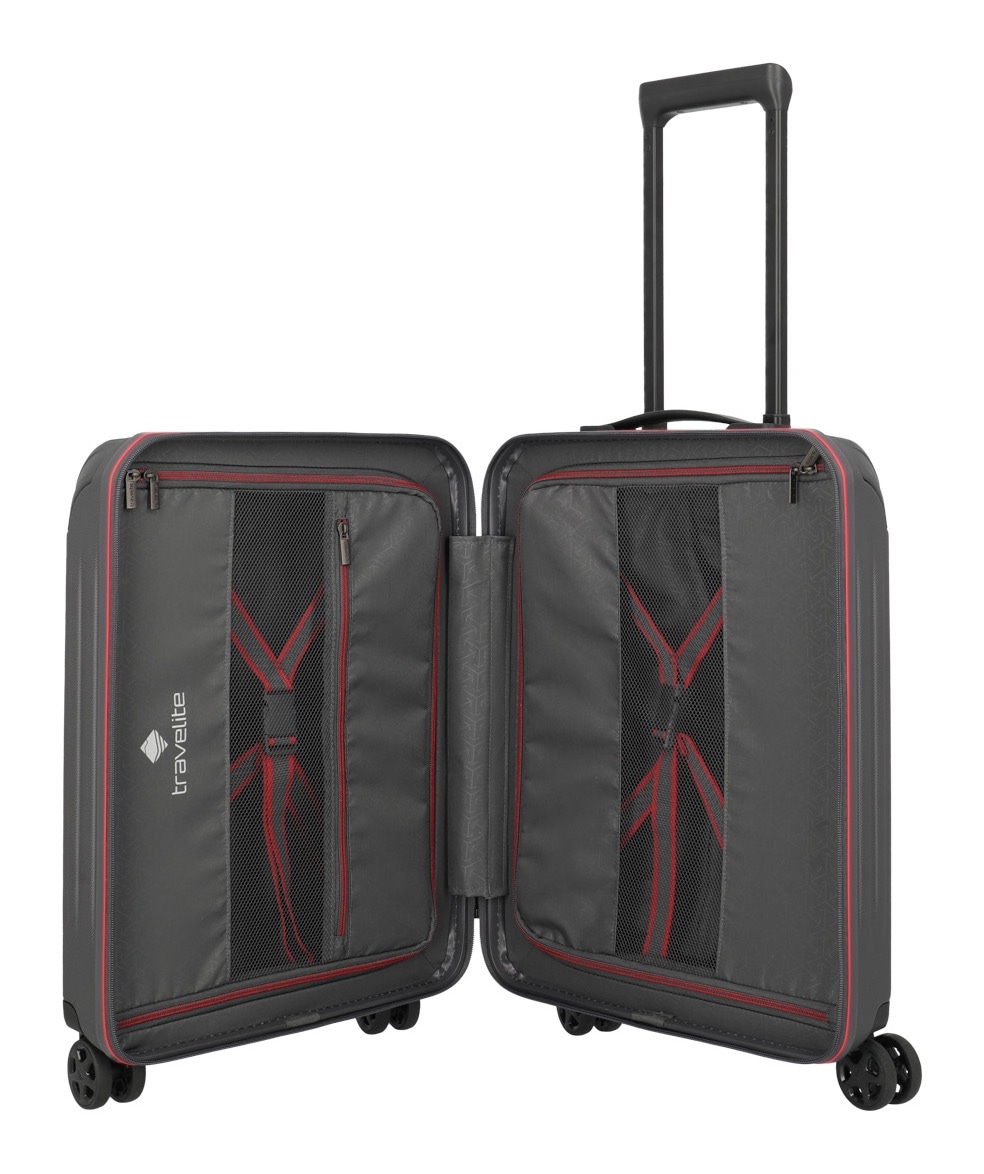 travelite Trolleyset »DYNAMIIC S/M/L, verschiedene Farben« Hartschalen-Koffer ABS Volumenerweiterung bei M/L