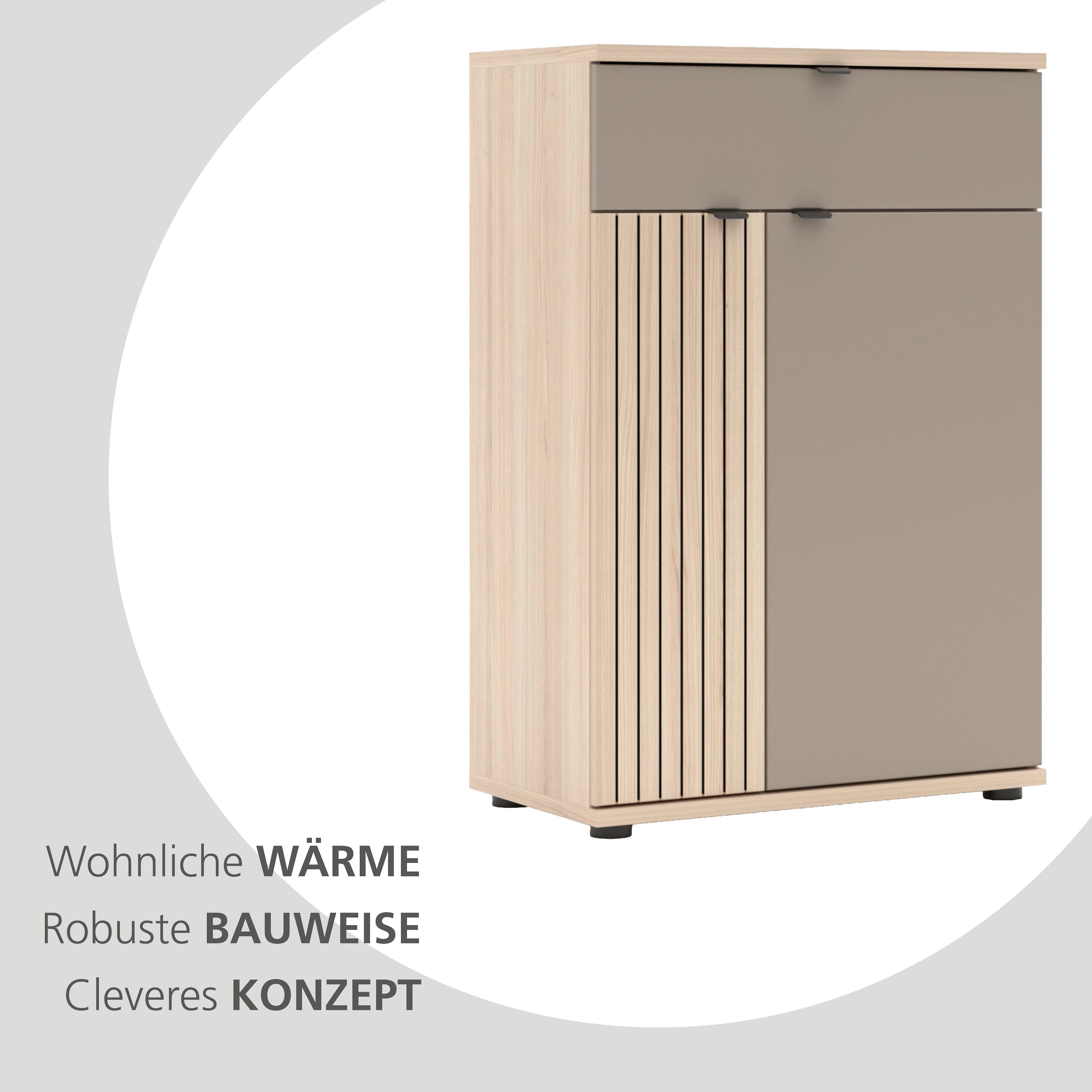 Innostyle Schuhschrank »PISA Schuhschrank« 1 Stk. tlg. Soft Close, AB- Kante, 1 Schublade, 4 Fächer