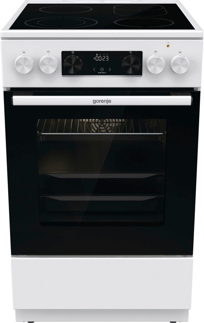 Gorenje Elektro-Standherd »GECS5C70WA« mit 1-fach-Teleskopauszug Aqua Clean Knusprig genießen – ganz ohne Extra-Kalorien - dank AirFry-Funktion in...