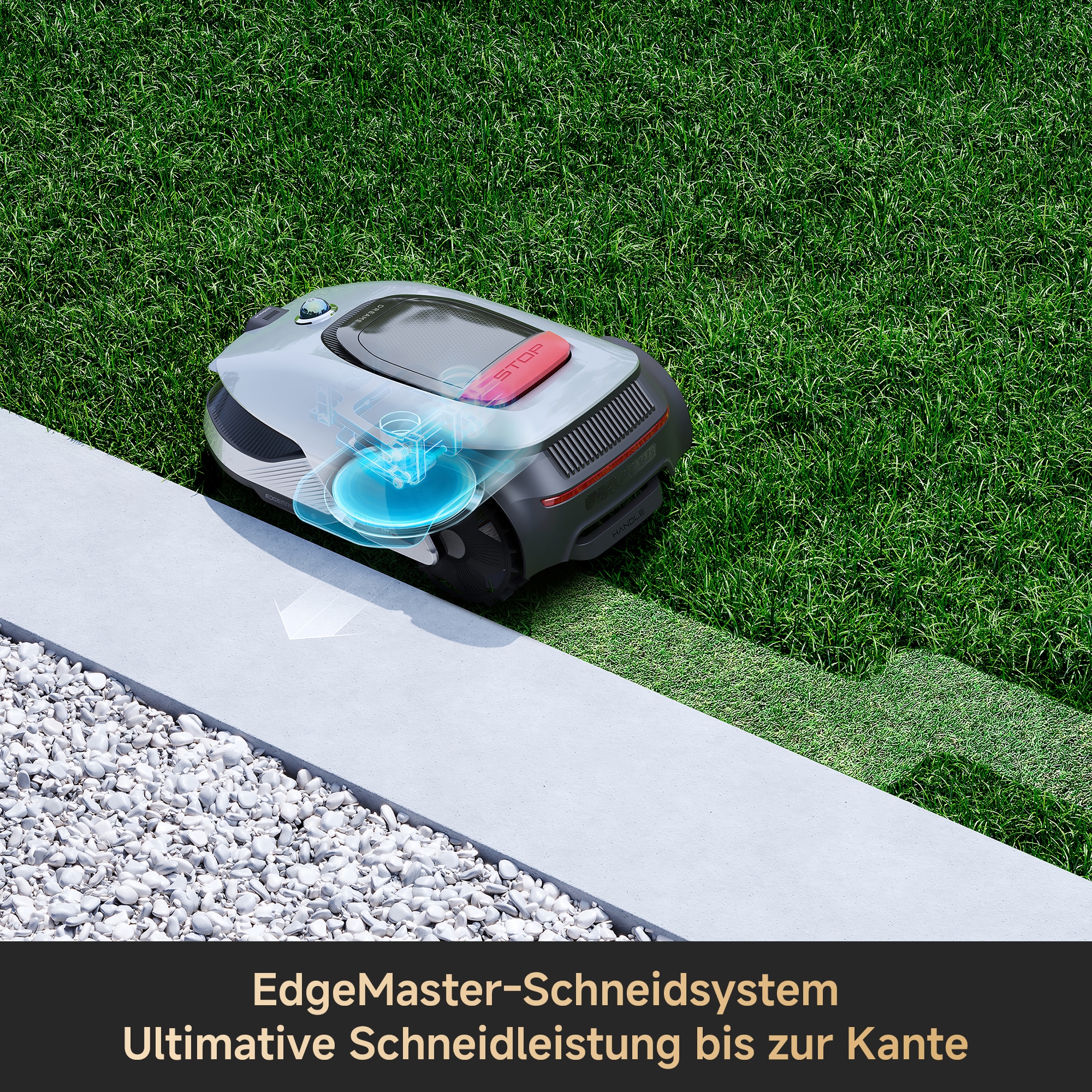 Dreame Rasenmähroboter »A2 1200«  Kantenschnittsystem, automatische Begrenzungseinrichtung, KI-Kamera