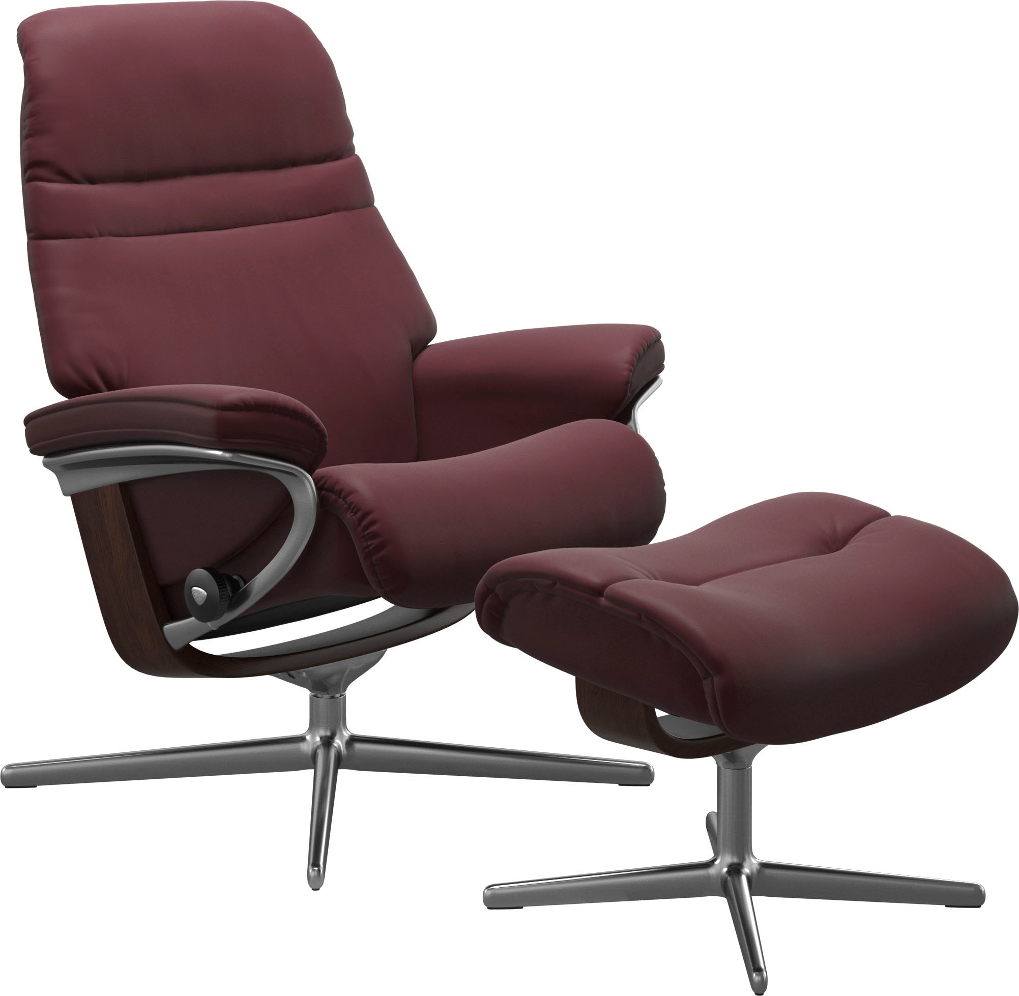 Stressless® Relaxsessel »Sunrise«, (Set, Relaxsessel mit Hocker), mit Hocker, mit Cross Base,...