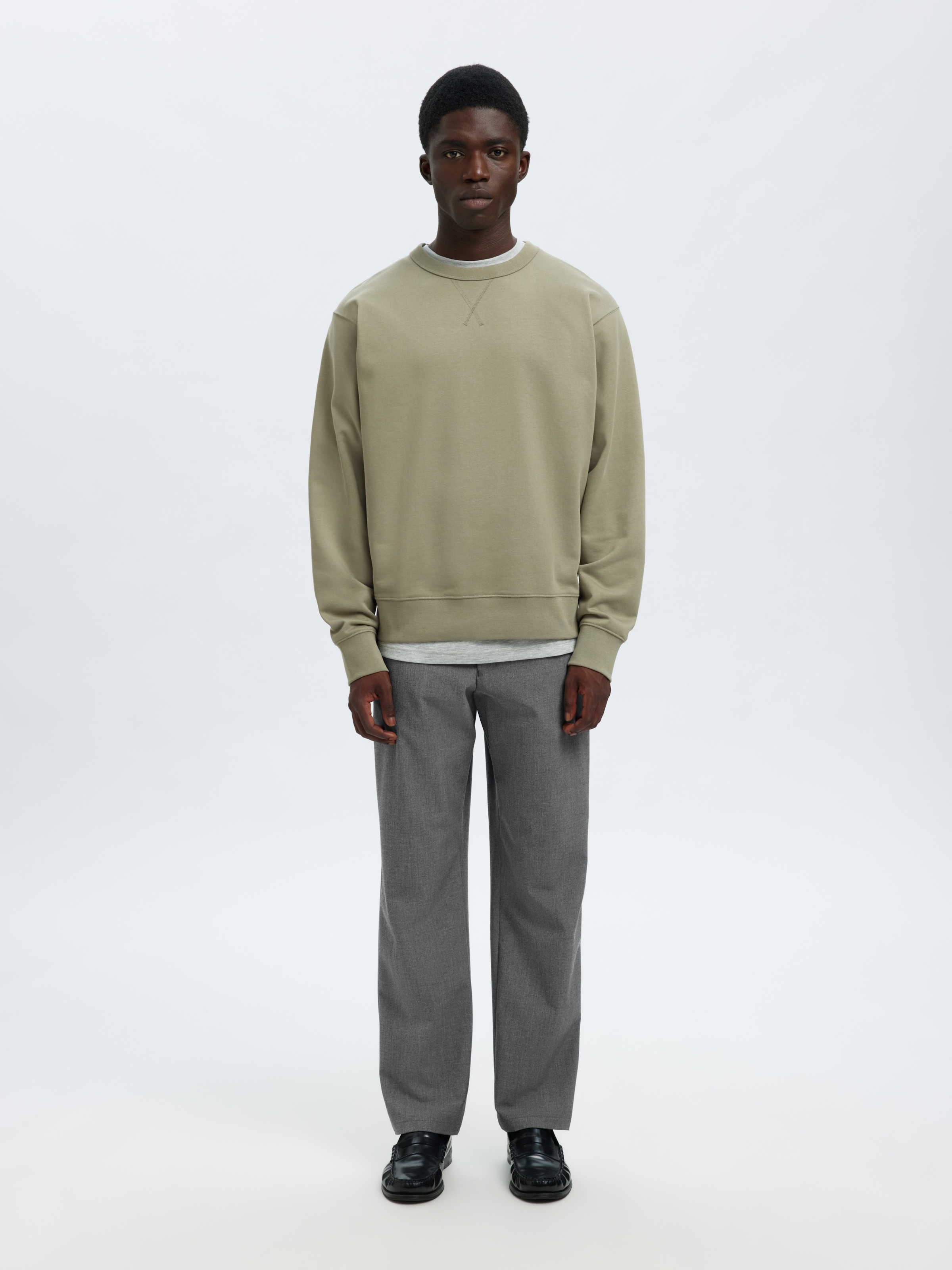 SELECTED Schlupfhose »SLH196-STRAIGHT ROBERT STRING PANT NOOS«  Materialmix, gerade geschnitten