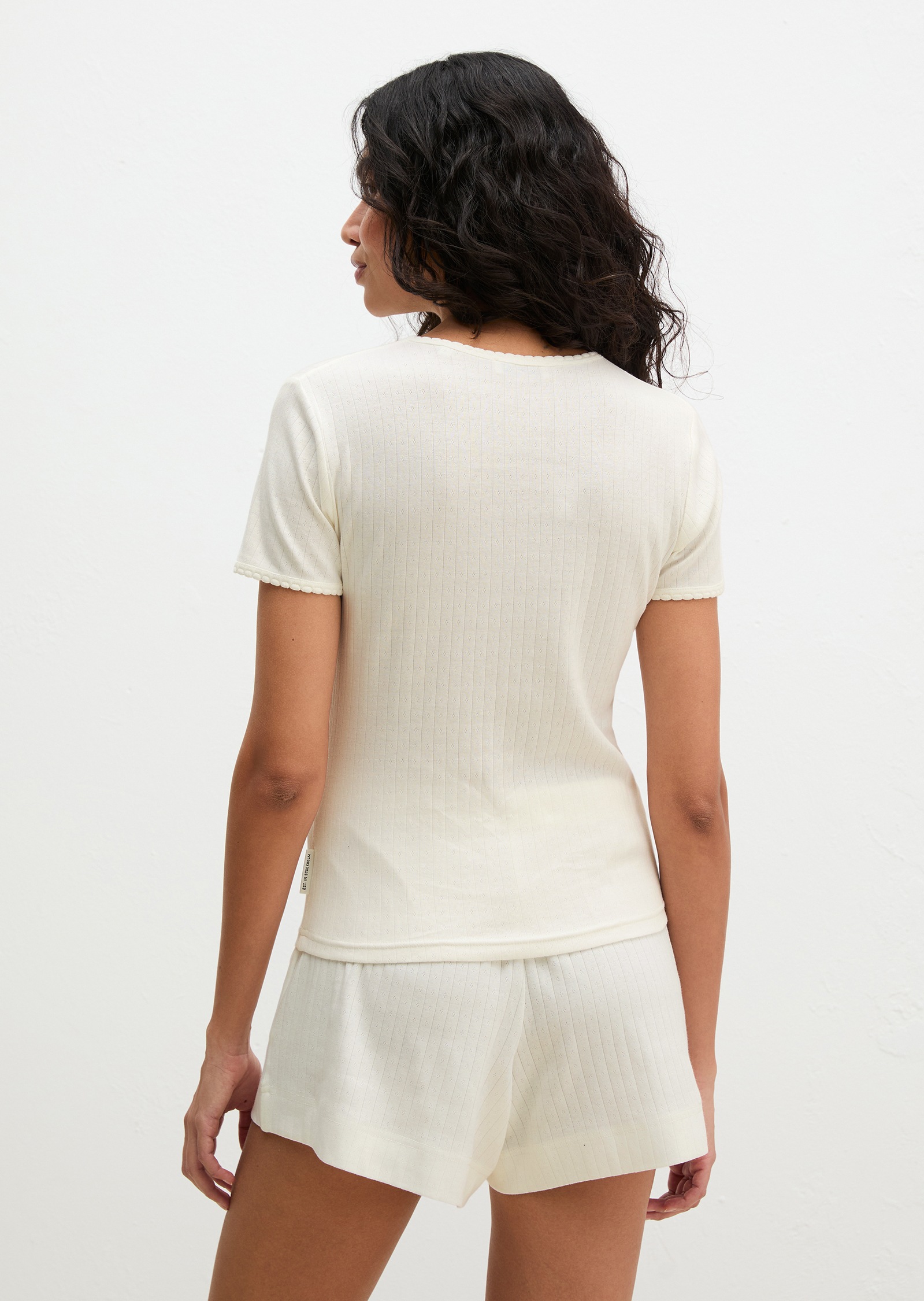 Marc O'Polo Kurzarmshirt »Mix N Match Airy Cotton Rib« mit Rundhalsausschnitt
