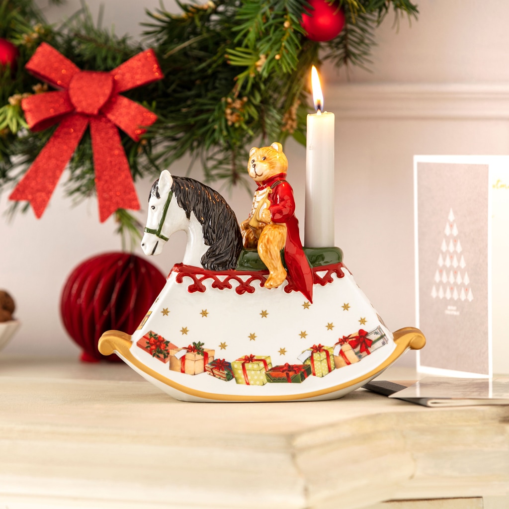 Villeroy & Boch Weihnachtsfigur »Dekofigur Schaukelpferd Christmas Toys bunt«