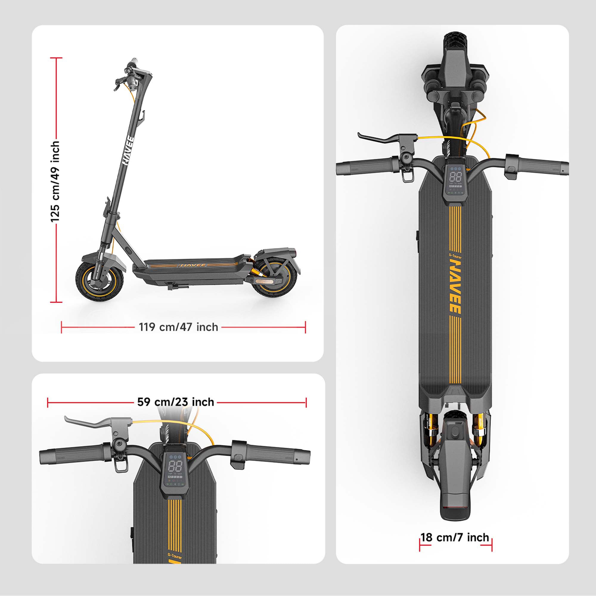 NAVEE E-Scooter »GT3 Max Electric Scooter (DE Version)«