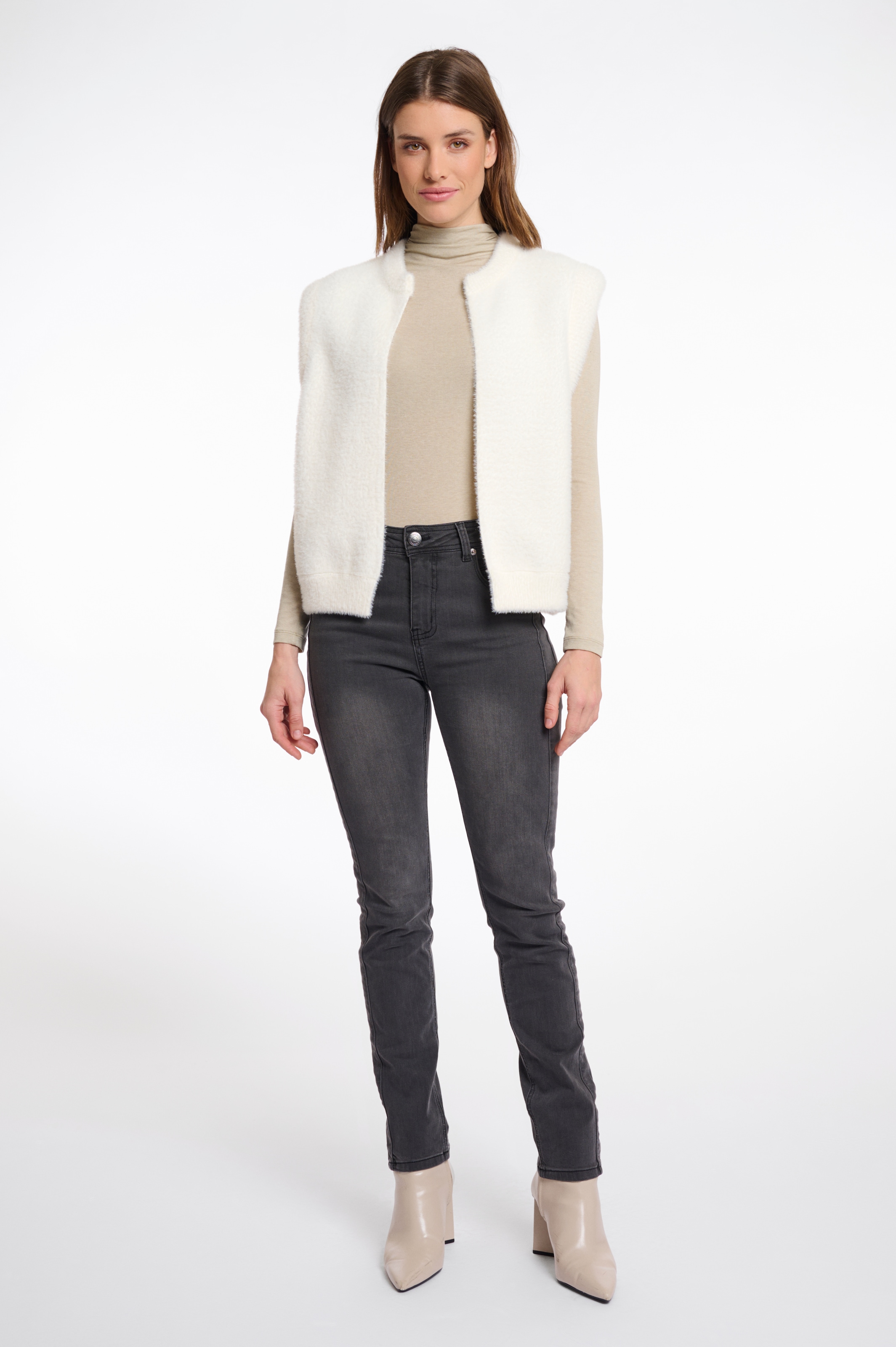 Rino & Pelle Kurzweste »ELONA« mit Bündchen