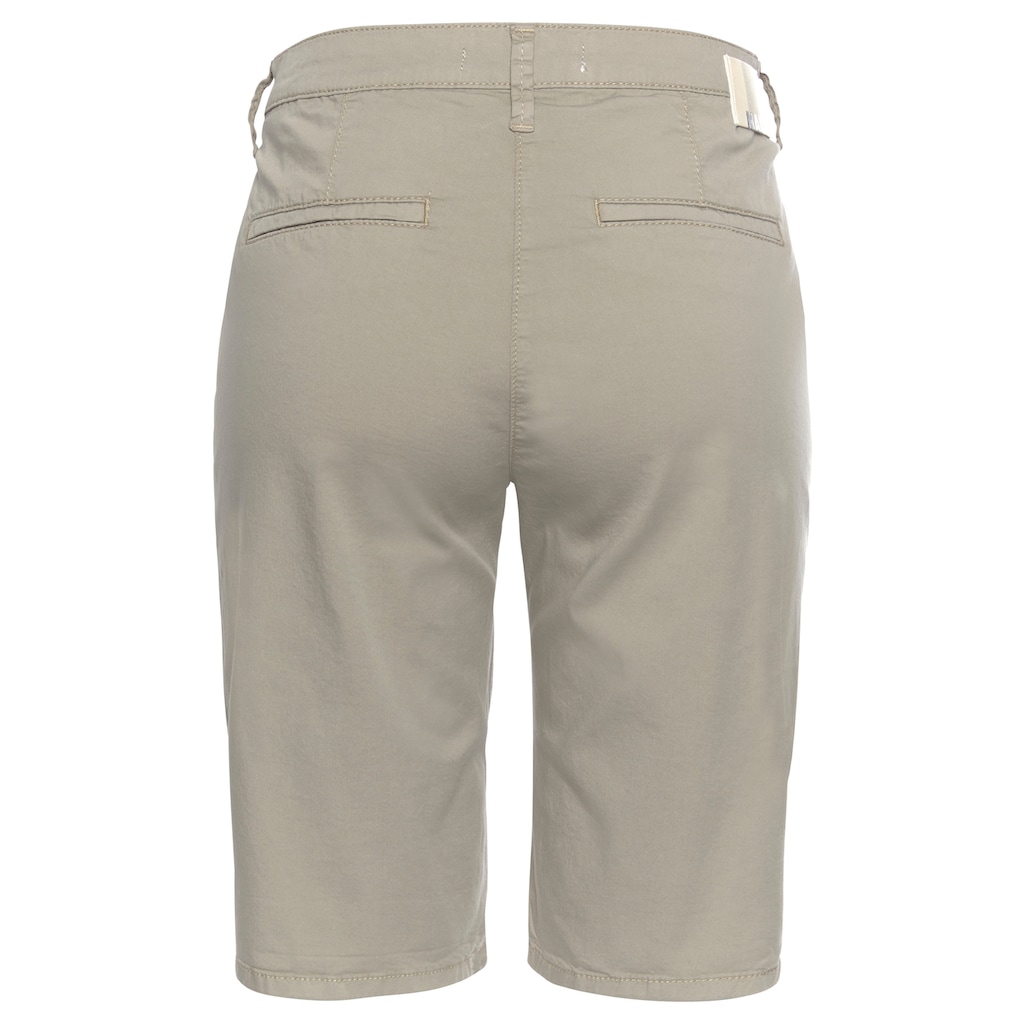 MAC Chinoshorts »Chino«, Typischer Chino-Schnitt mit krempelbarem Saum