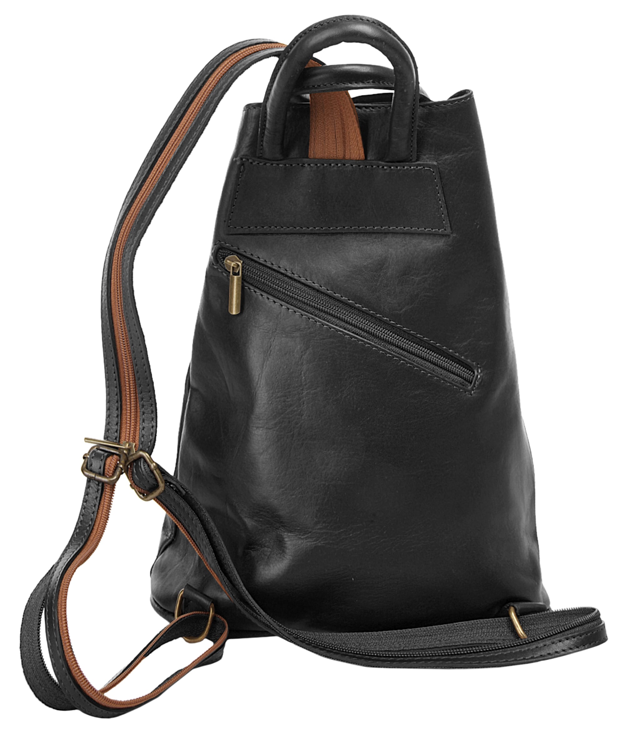 Samantha Look Cityrucksack echt Leder, Made in Italy