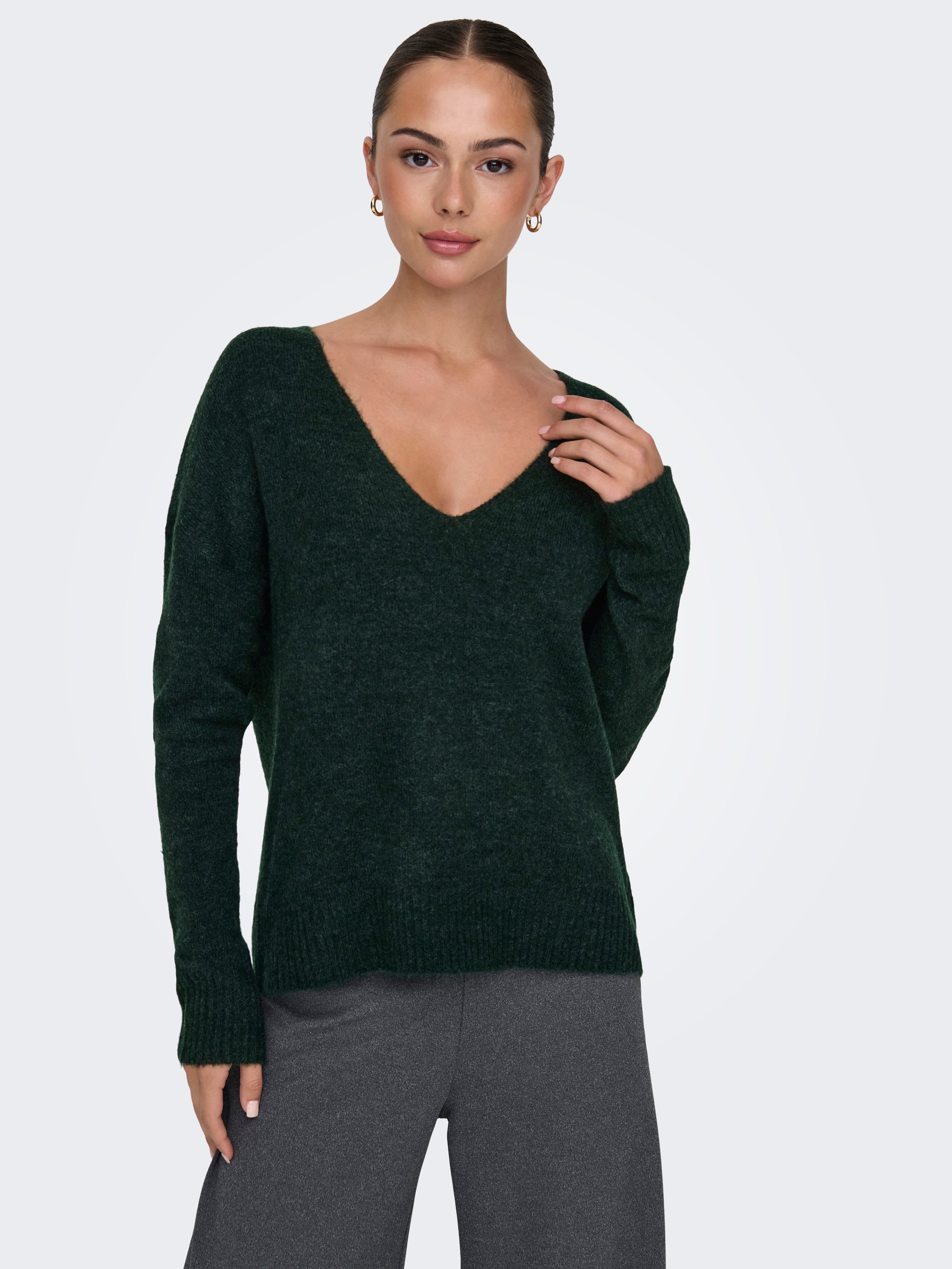 JDY V-Ausschnitt-Pullover »JDYELANORA L/S V-NECK PULLO. KNT NOOS«