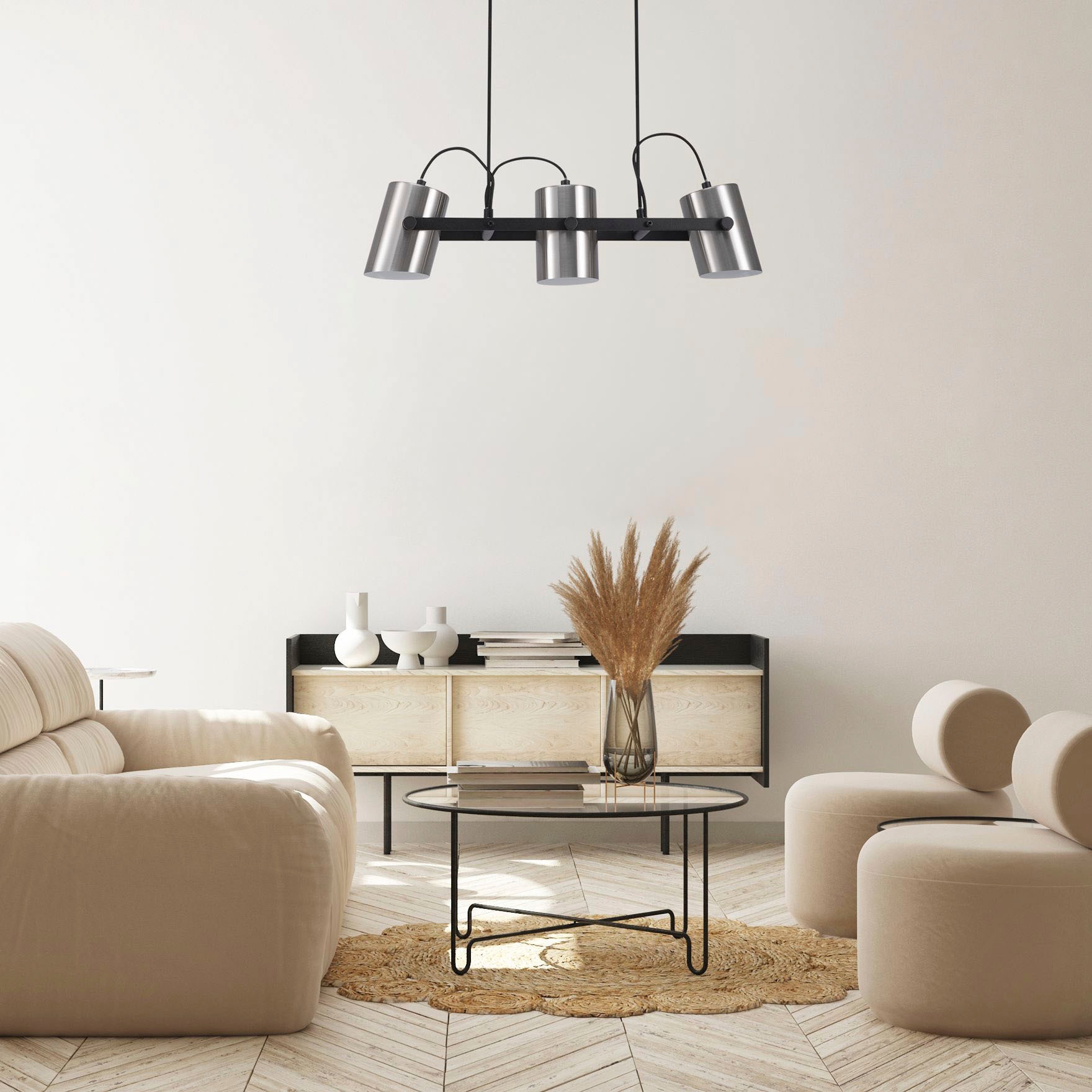 Paco Home Pendelleuchte »KARL« E27 mit kompatiblen Dimmer und Leuchtmittel