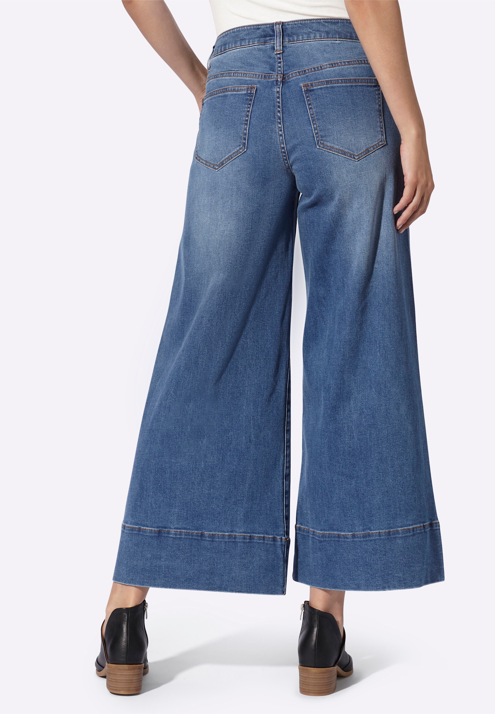 heine 5-Pocket-Jeans »Push-up-Jeans 5-Pocket-Jeans im Culotte-Schnitt«