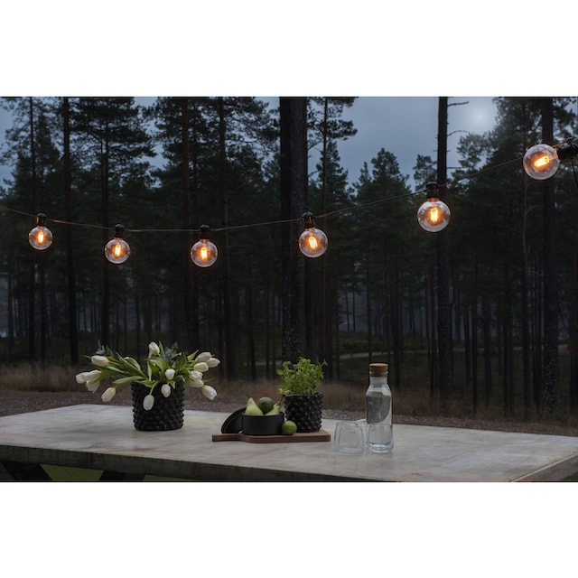 KONSTSMIDE LED-Lichterkette, 10 St.-flammig, LED globe Biergartenketten  System Erweiterung, retro Design kaufen im OTTO Online Shop