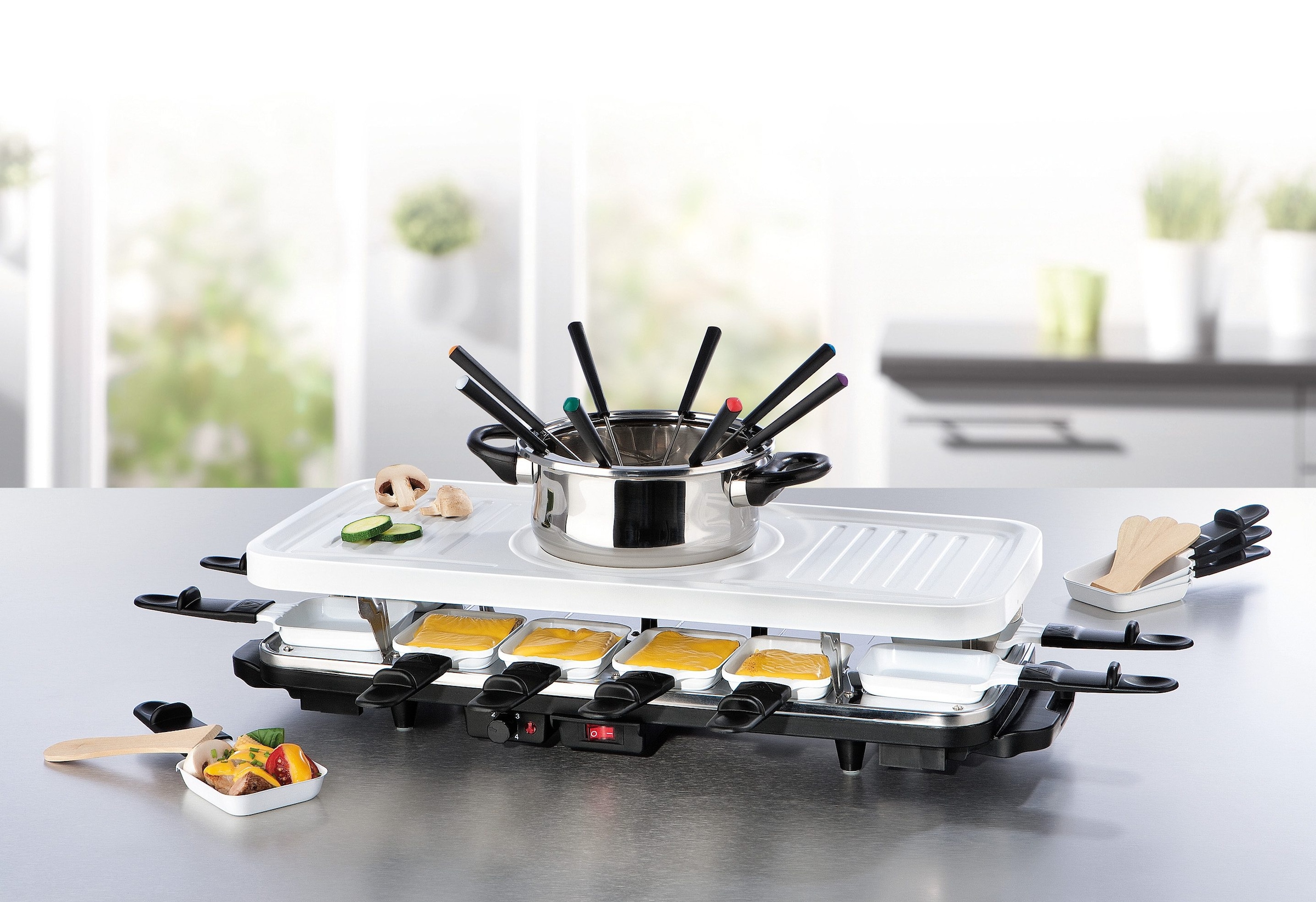 GOURMETmaxx Raclette und FondueSet »Raclette und Fondue Set«, 12 St