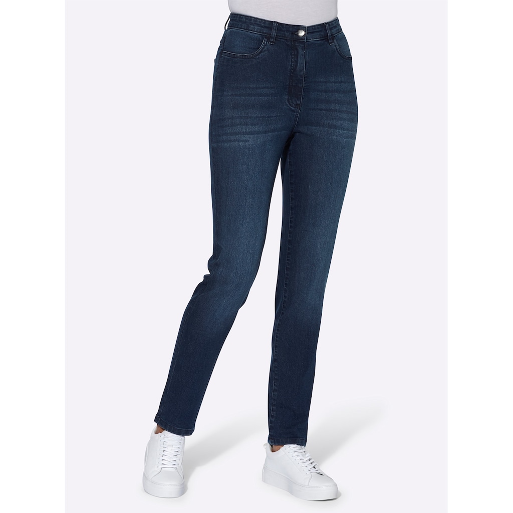 Classic Basics High-waist-Jeans, (1 tlg.)