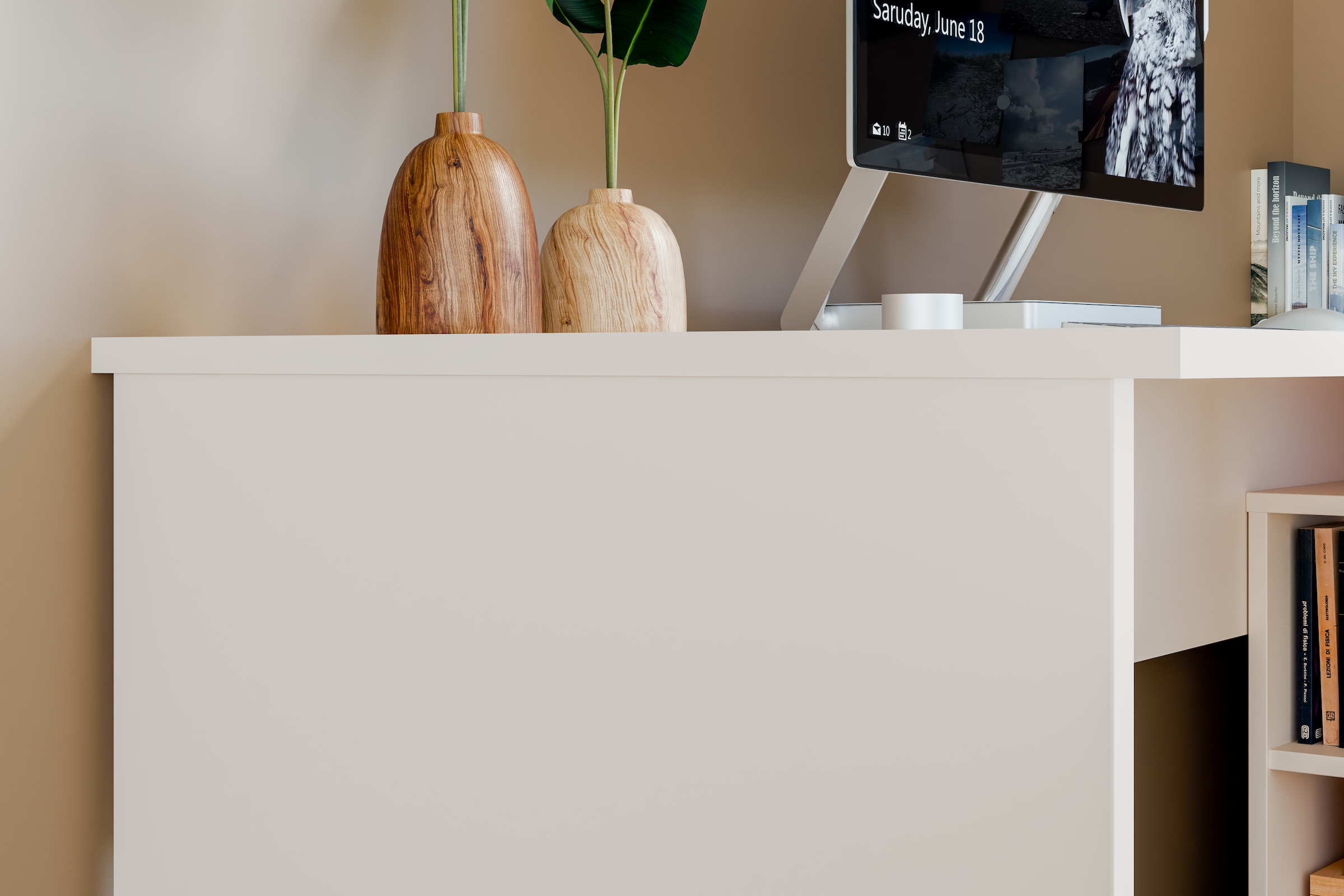 FORTE Schreibtisch »Eckschreibtisch Tezaur« mit viel Stauraum, B/H/T 200/75,7/121,8 cm