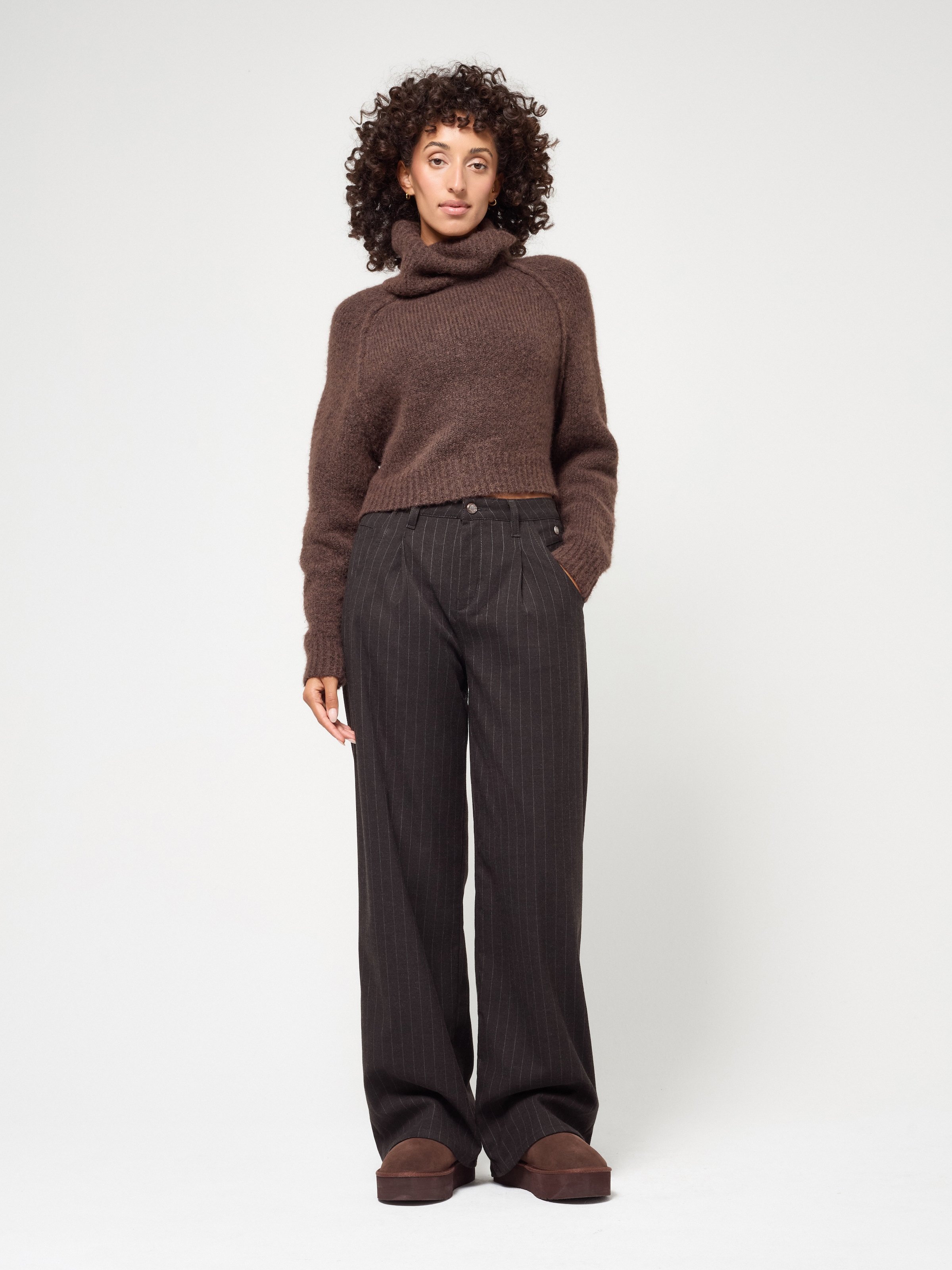 GANG Bundfaltenhose »94SILVIA WIDE«  mit hoher Taille