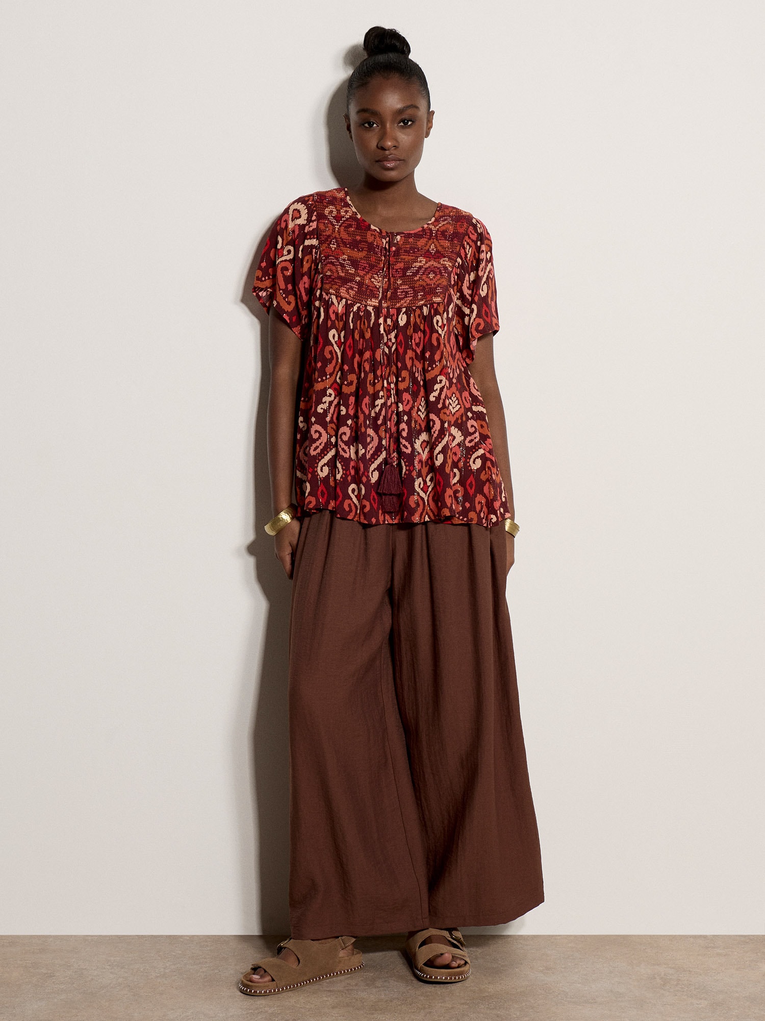 Apricot Klassische Bluse »Bluse« Quasten