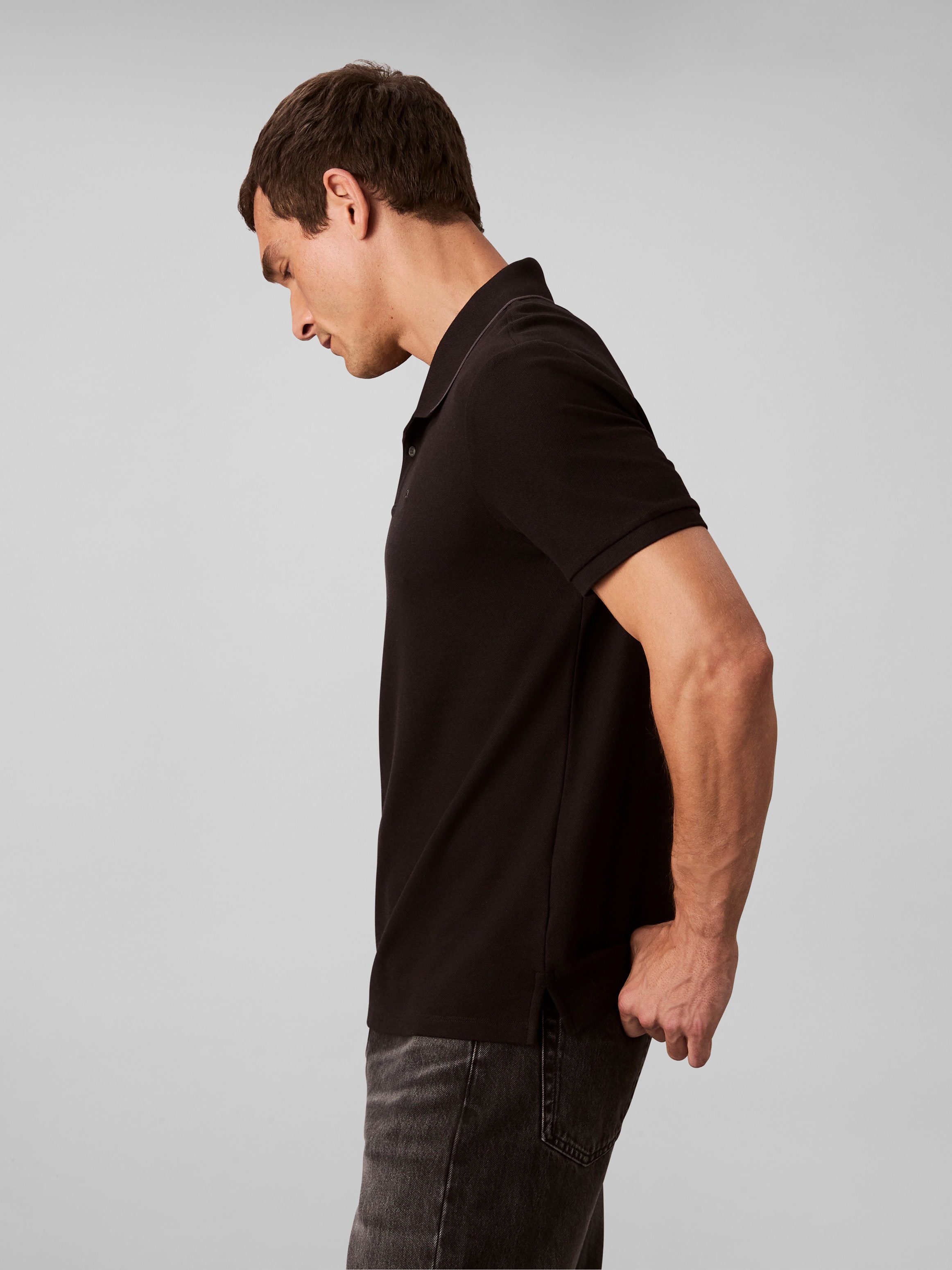 Calvin Klein Poloshirt »SS RFND PQ TPPD CLSS«, Mit Rundhalsausschnitt