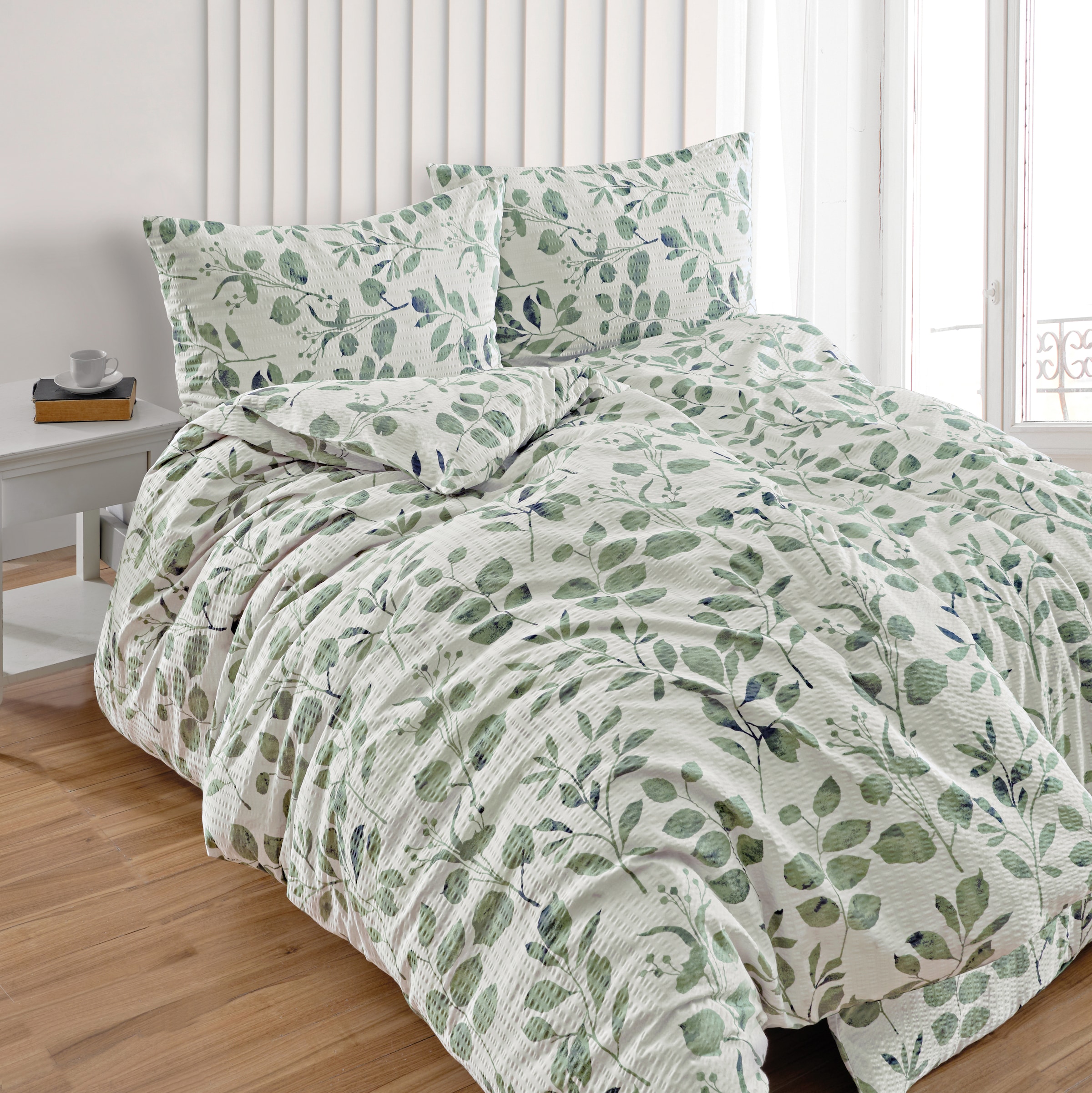 Florella Bettwäsche »Chara lind Soft-Touch Seersucker,  50% Baumwolle, 50% Viskose«