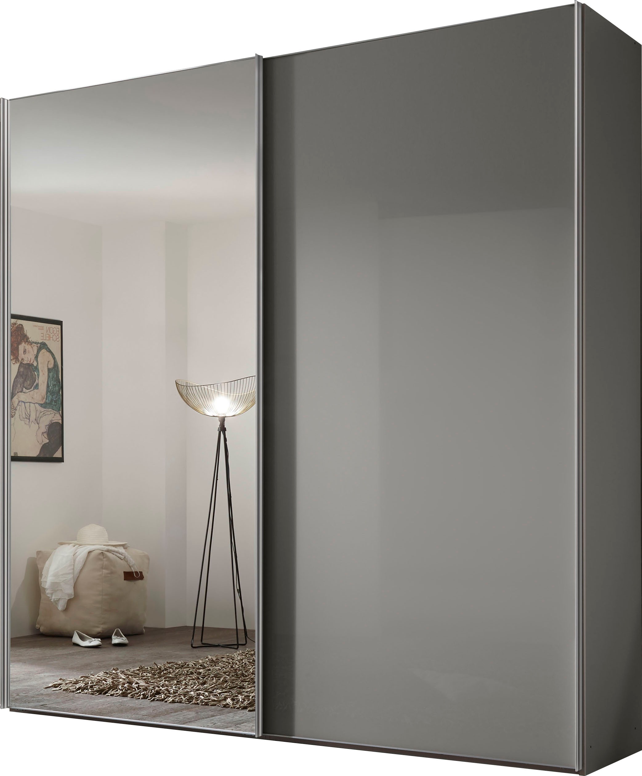 STAUD Schwebetürenschrank »Sonate Rom mit Spiegel, Made in Germany« Mit vier verschiedenen Ausstattungsvarianten