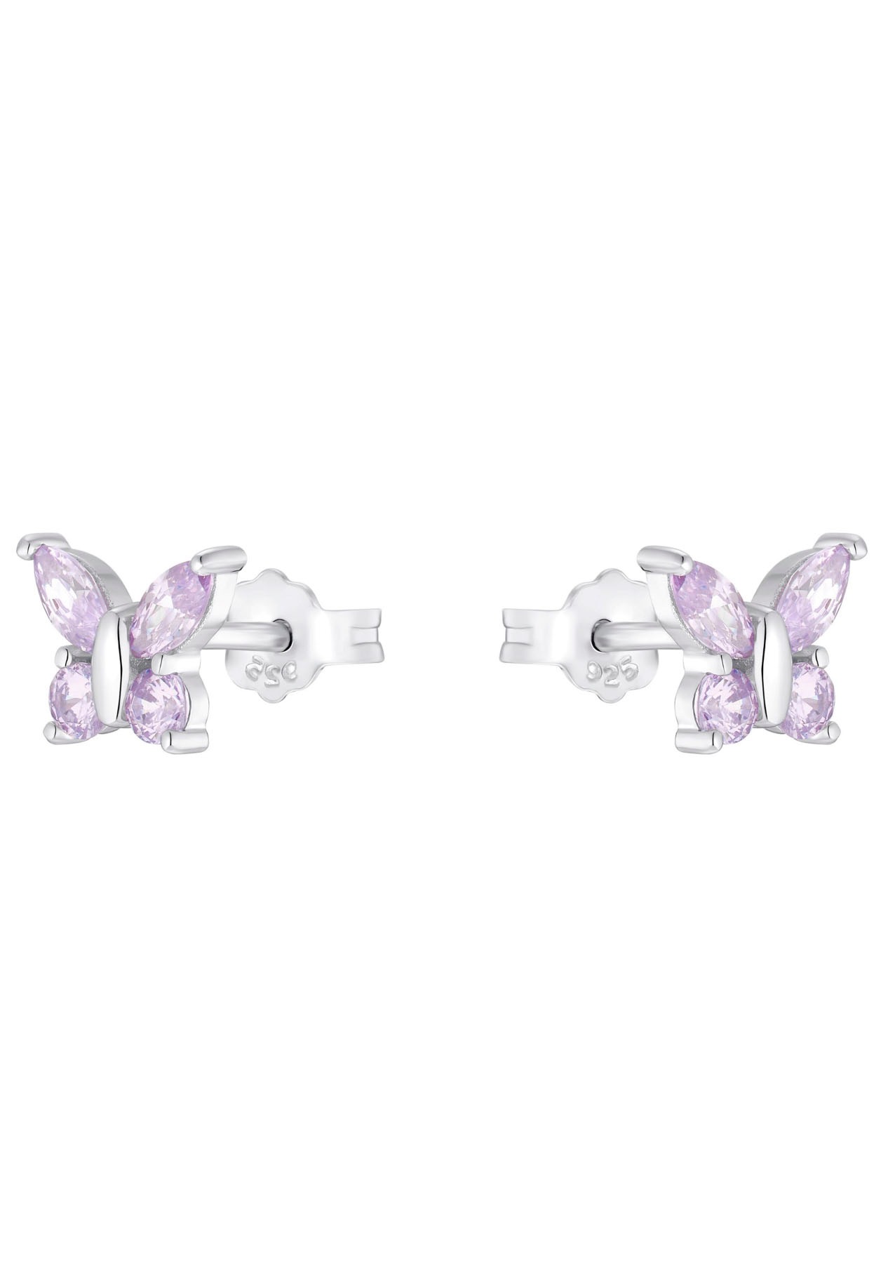 Amor Paar Ohrstecker »Schmetterling, 2036525, 2036526, 2036528«, mit Zirkonia (synth.)