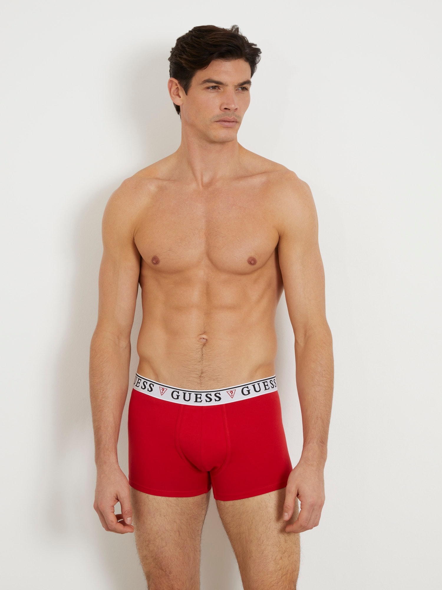 Guess Boxershorts »BRIAN HERO BOXER TRUNK 3 PACK« Packung, 3 Stk. mit elastischem Logobund