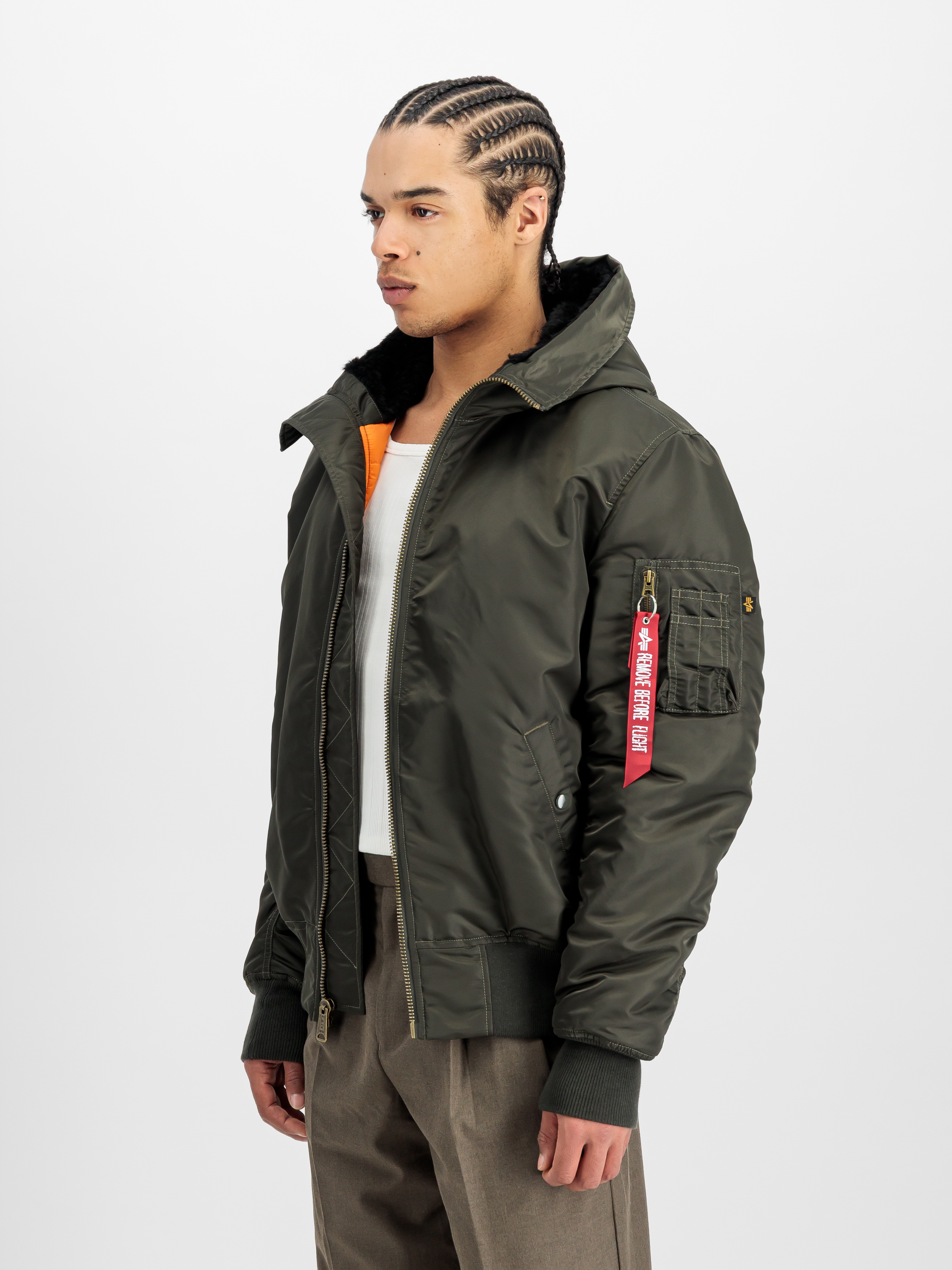 Alpha Industries Herren Bomberjacke »MA-1 HOODED« mit Kapuze, Größe XXL