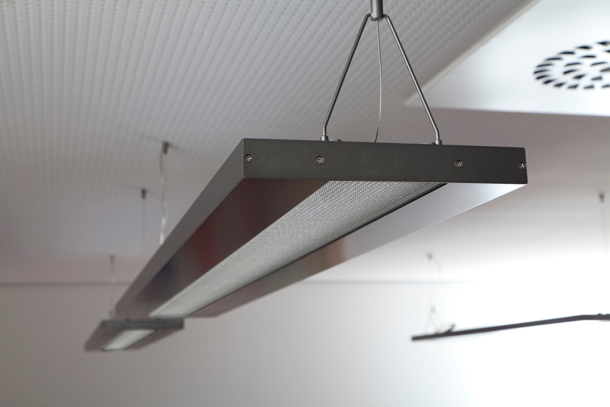 näve LED Pendelleuchte »Bennet«, 1 flammig, Büro/Arbeitszimmer silber Lichtfarbe kaltweiß L: 80cm B: 30cm