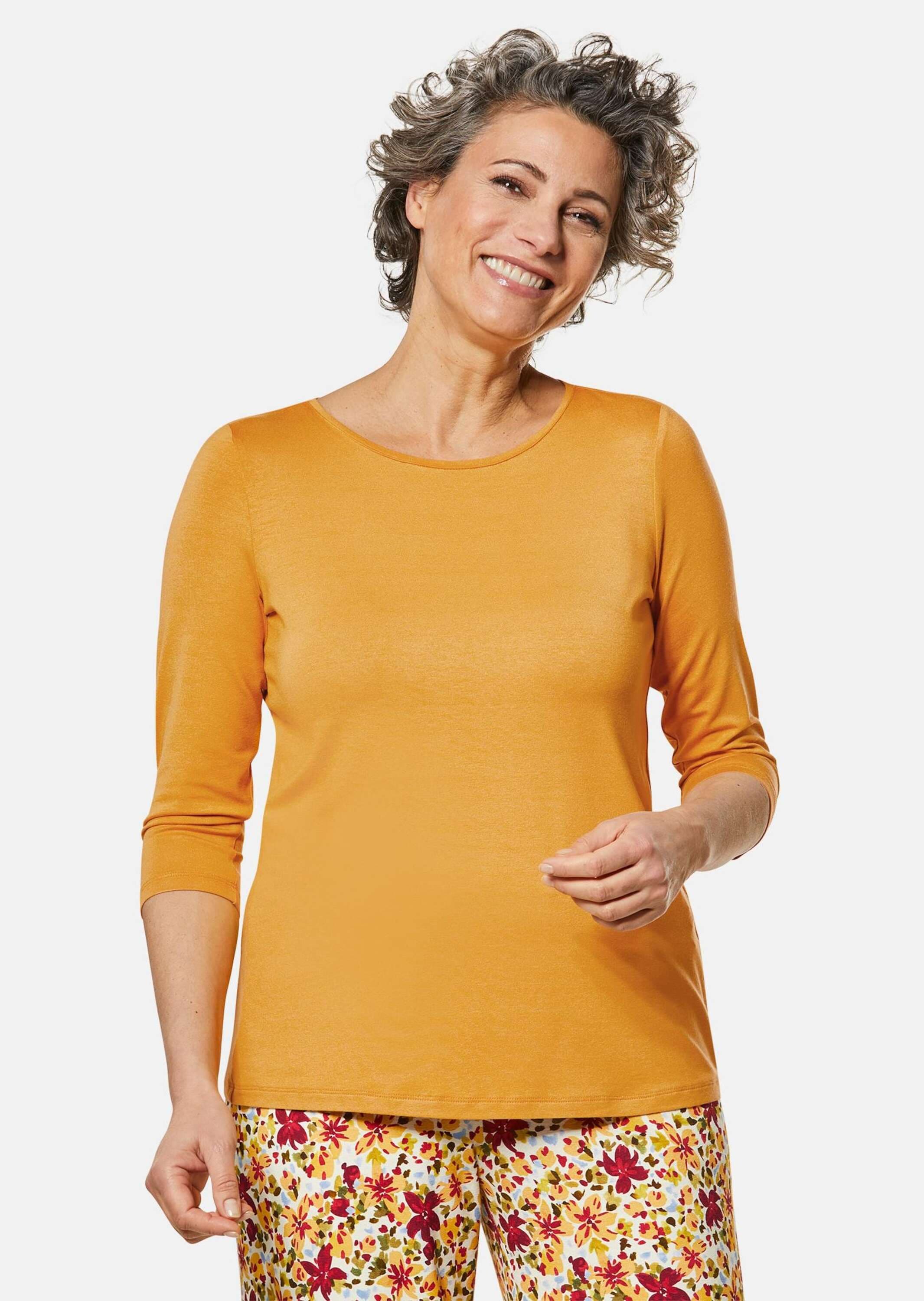 GOLDNER 3/4-Arm-Shirt »Trageangenehmes Viskoseshirt mit Elasthan«
