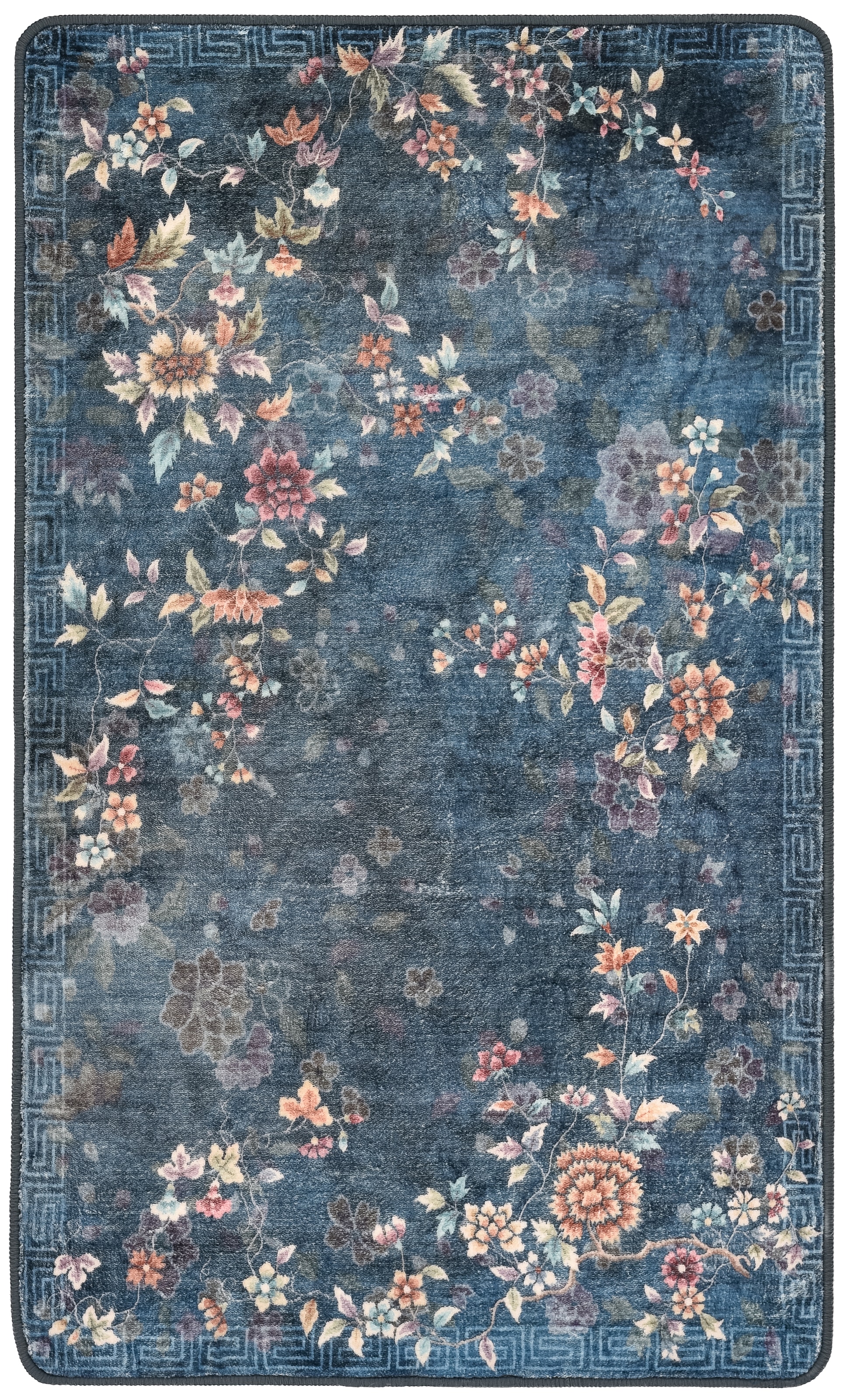 Gino Falcone Badematte »Aquata GF-165, Badvorleger, Badezimmer Teppich« Höhe 7 mm rutschhemmend beschichtet fußbodenheizungsgeeignet Badteppich, bedruckt, Blumen Design, rechteckig