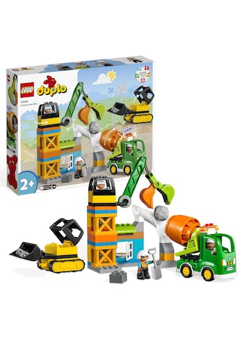 LEGO® Konstruktionsspielsteine »Baustelle mit Baufahrzeugen (10990), LEGO® DUPLO... kaufen