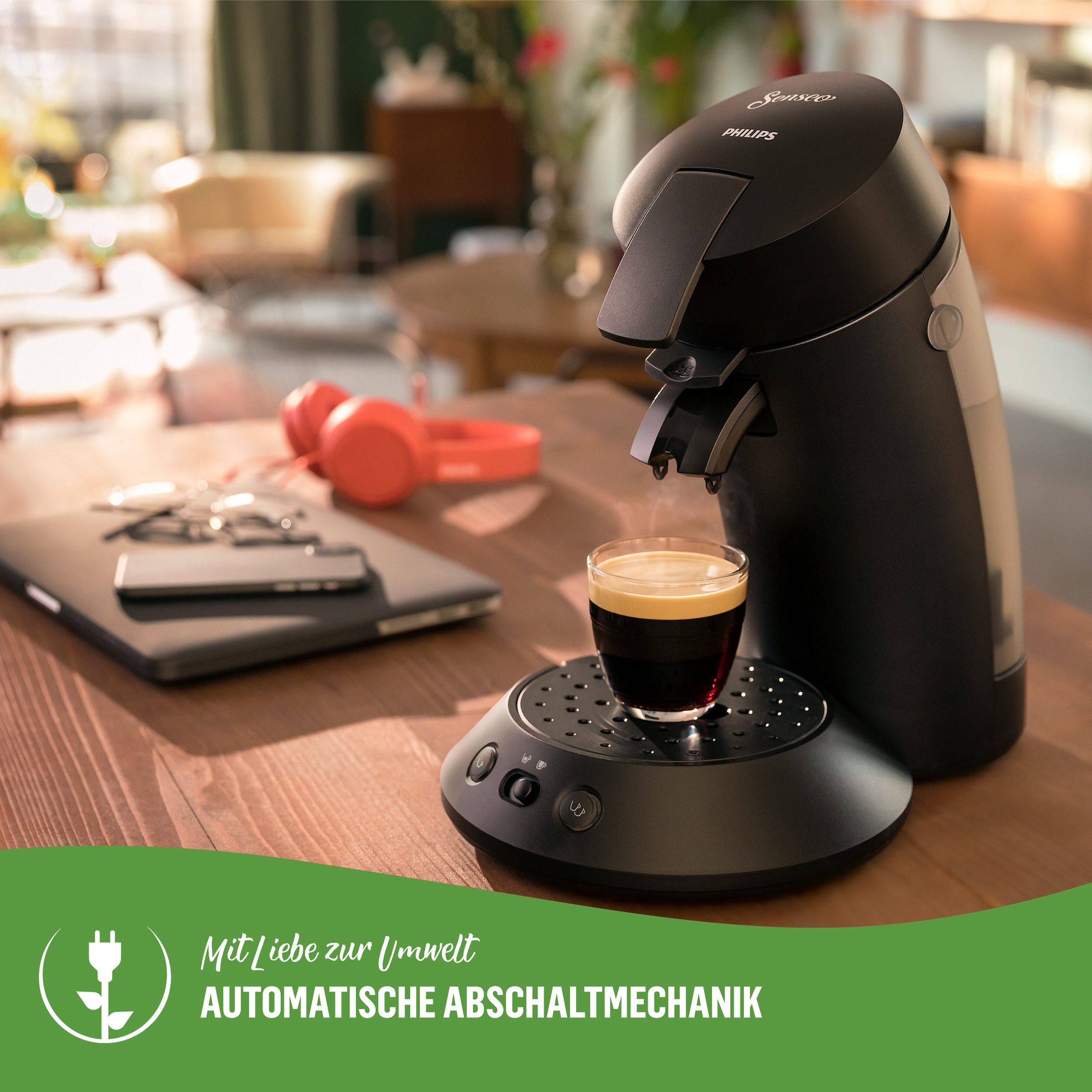 und zurückerhalten Plastik*«, recyceltem »Original Kaffeepadmaschine max.33 bis CSA210/22, € jetzt Senseo Philips OTTO Pads Eco Senseo 80% kaufen bei 100 Plus aus