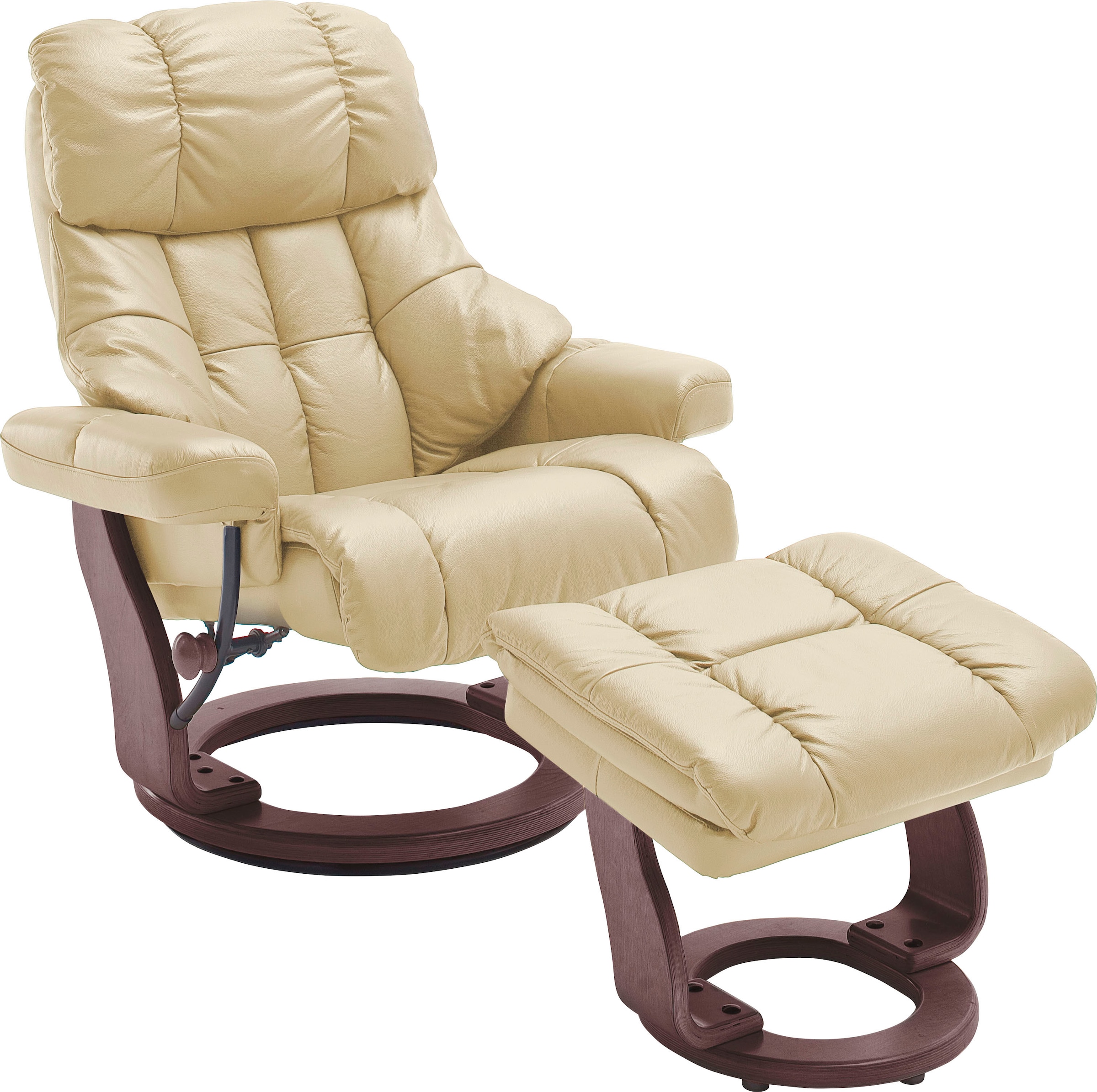 MCA furniture Relaxsessel »Calgary«, Fernsehsessel XXL 360°drehbar inkl. Hocker, belastbar bis 180 kg