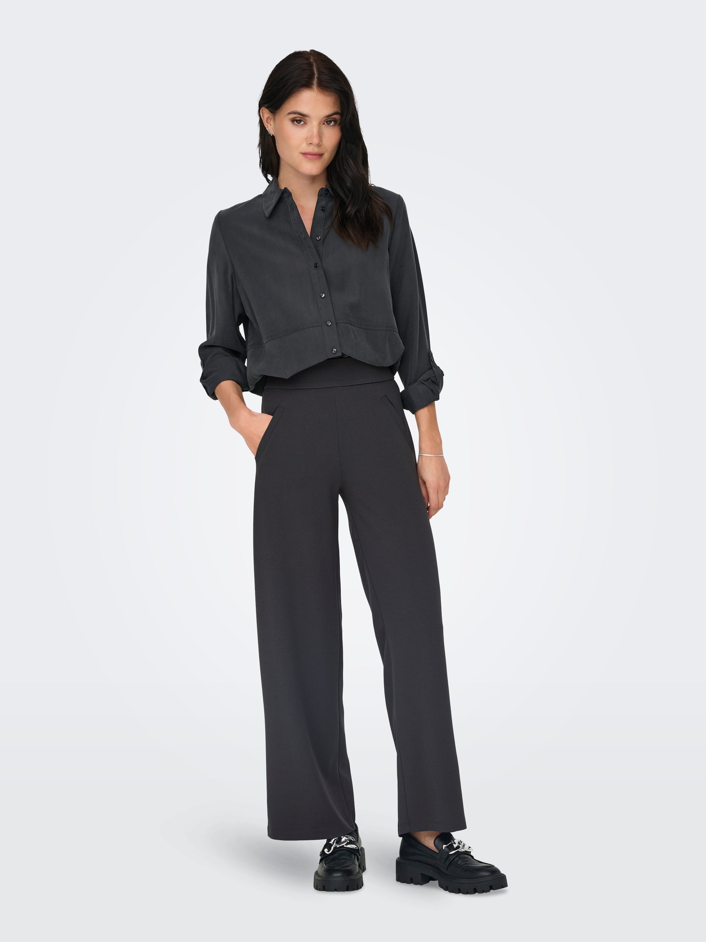 JDY Schlupfhose »JDYLOUISVILLE CATIA WIDE PANT JRS NOOS«, hinten mit elastischem Bündchen