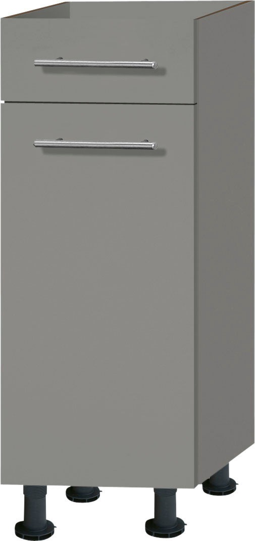 OPTIFIT Unterschrank »Bern«, 30 cm breit, mit 1 Tür, mit 1 Schubkasten, mit höhenverstellbaren Füßen, mit Metallgriffen