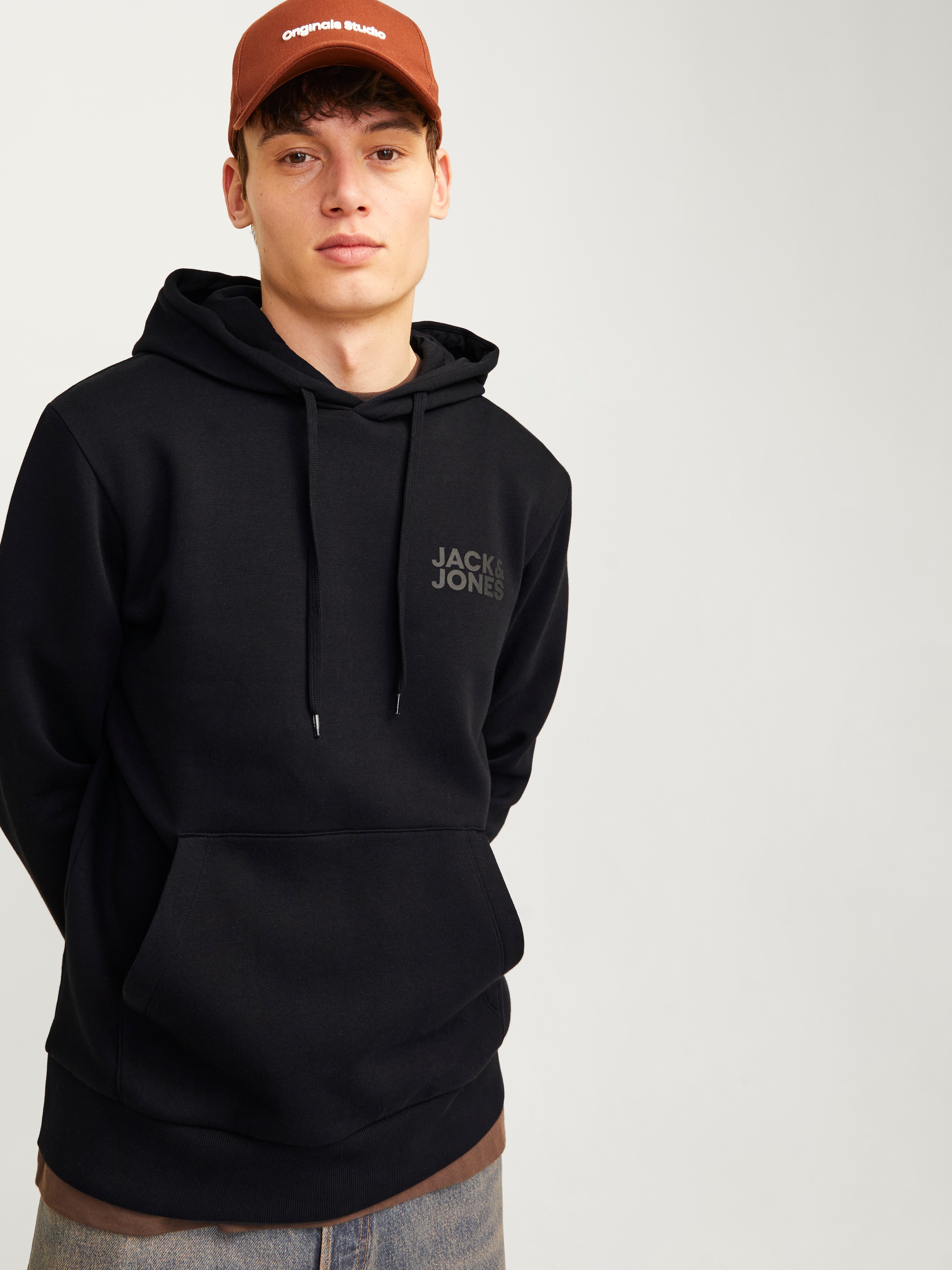Jack & Jones Kapuzensweatshirt »JJECORP LOGO SWEAT HOOD NOOS«, Baumwollmischung, regular fit
