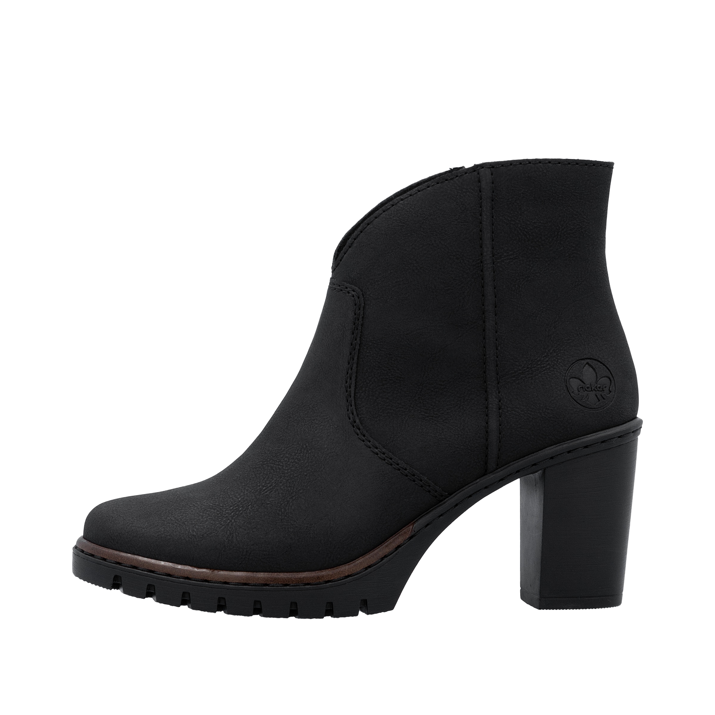 Rieker Ankleboots, Stiefelette, Plateauboots, Blockabsatz, in eleganter Optik