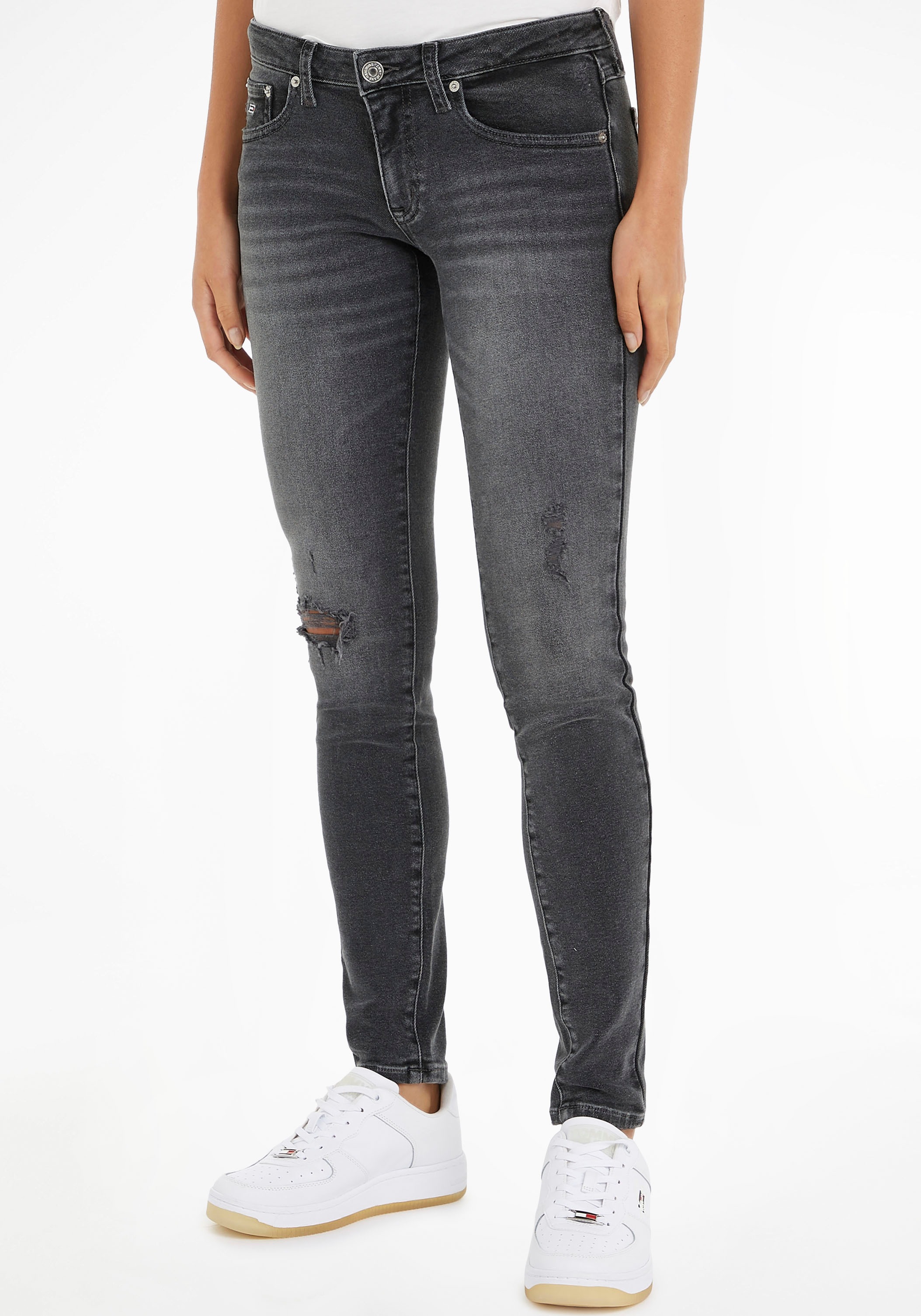 Tommy Jeans Skinny-fit-Jeans »SOPHIE LR SKINNY BG6283«, mit Destroyed- und Abriebeffekten kaufen