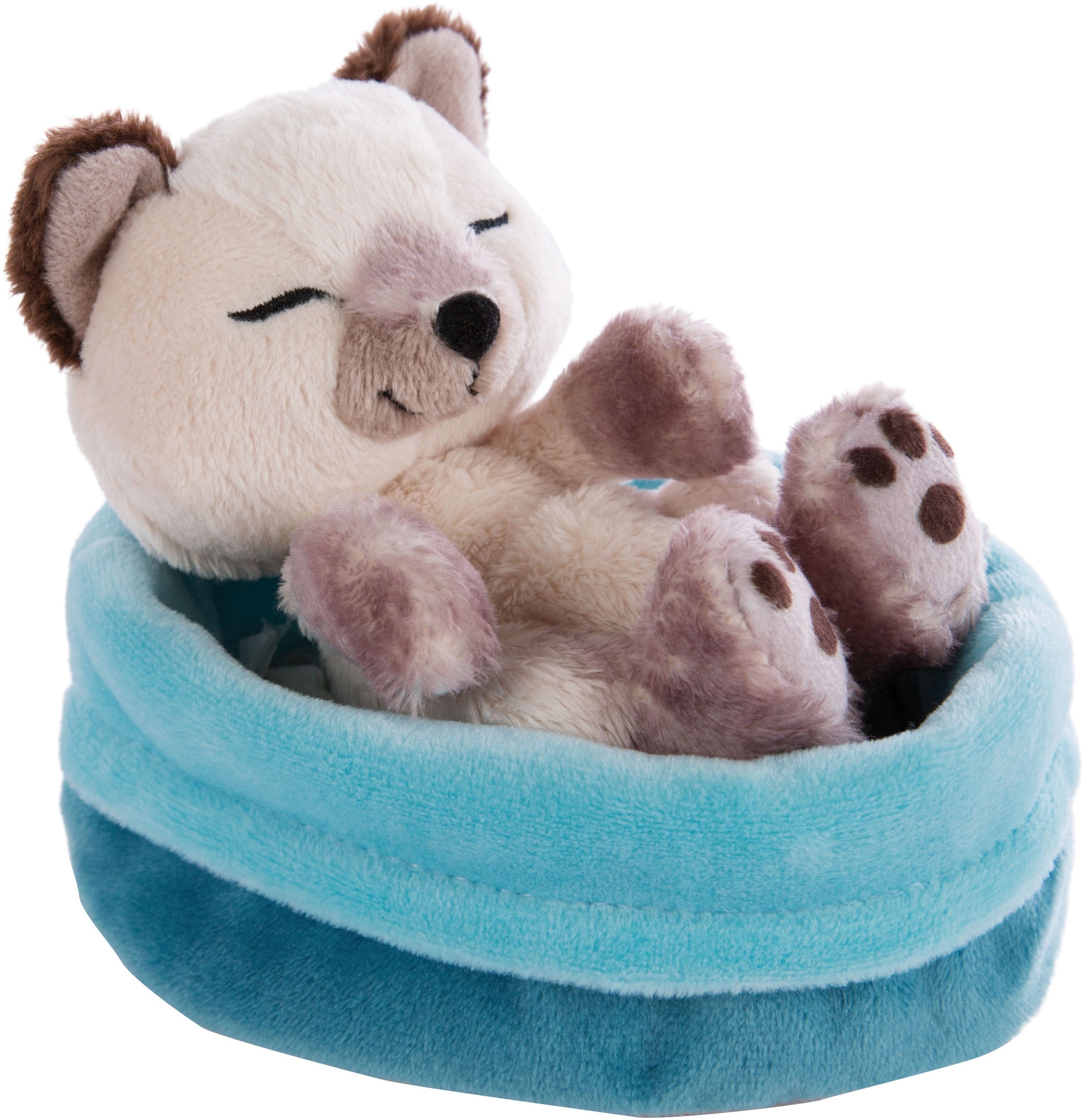 Nici Kuscheltier »Sleeping Pets, Katze Siam, 12 cm« im Körbchen