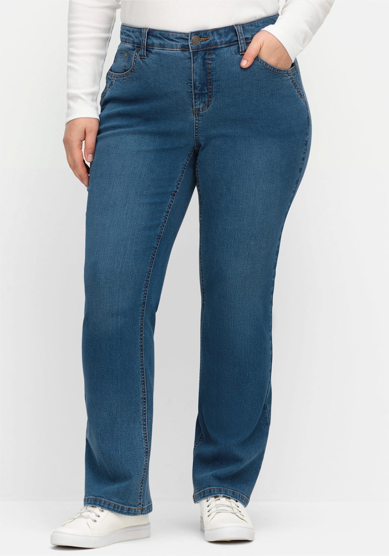 Sheego 3/4-Jeans, (1 tlg.)