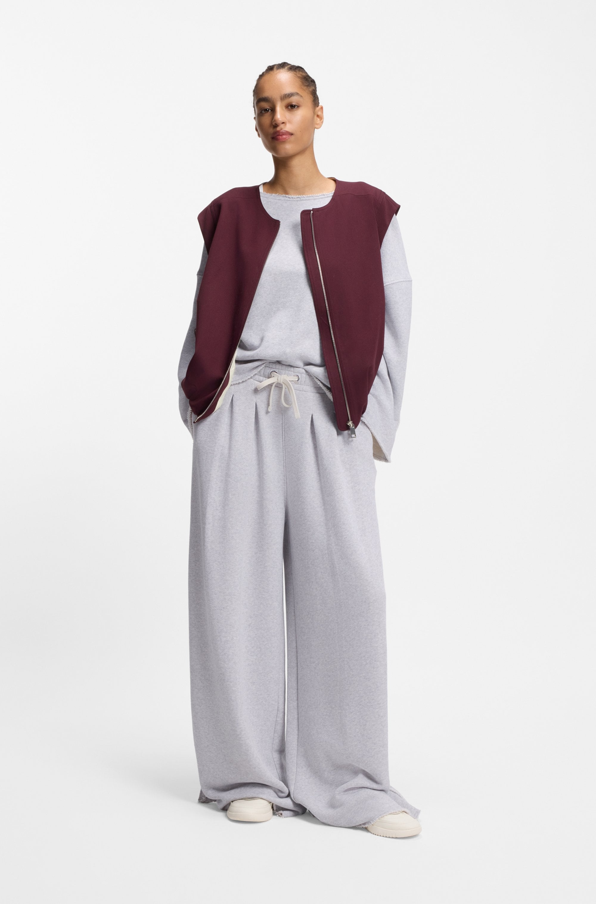 BOSS ORANGE Sweatshirt »Enely Premium Damenmode«, Loose Fit, Baumwoll-Mix
