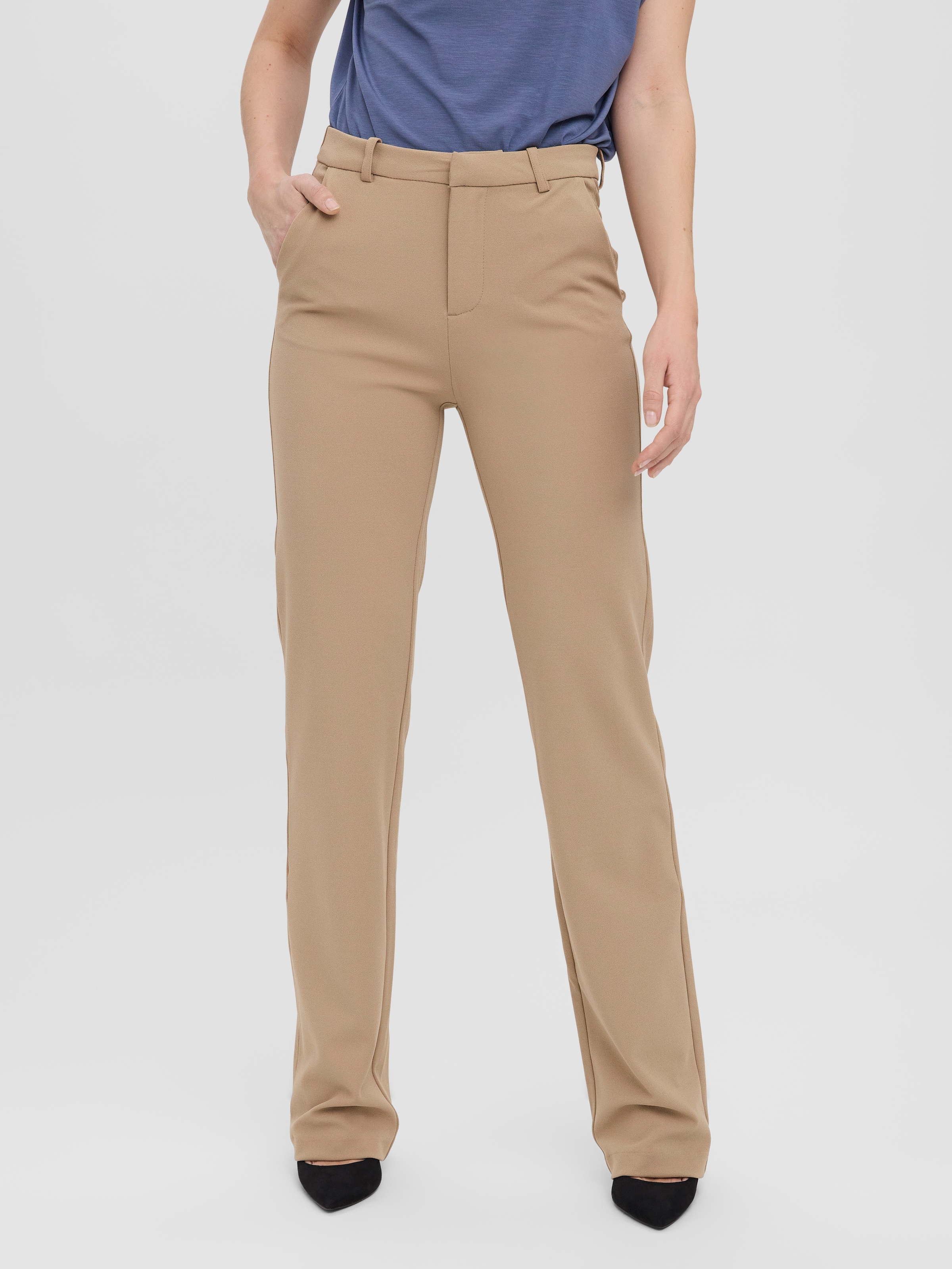 Vero Moda »VMZAMIRA MW SLIM STRAIGHT PANT NOOS«  mit Gürtelschlaufen