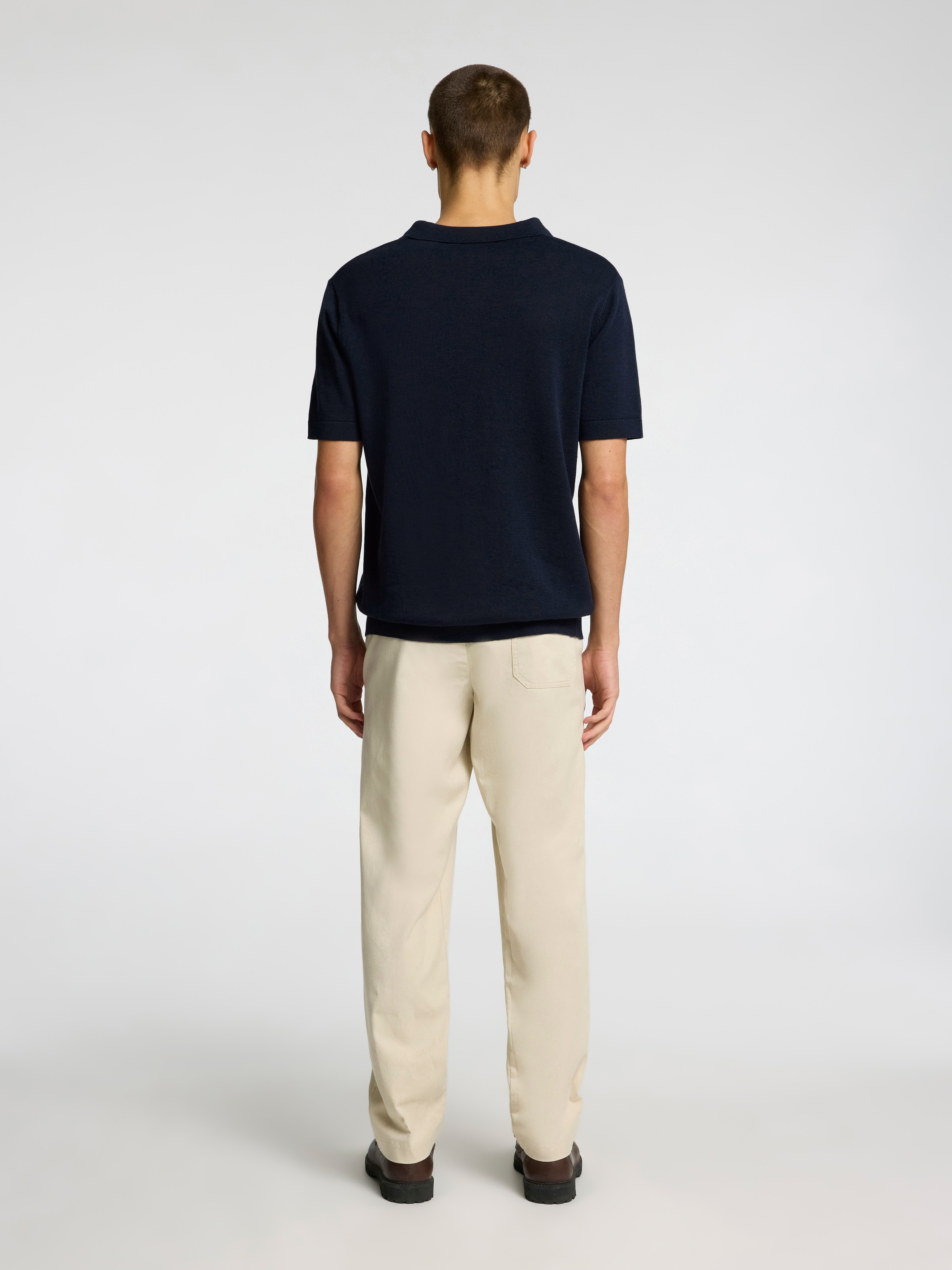 SELECTED HOMME Poloshirt »SLHMATTIS SS KNIT SUN OPEN POLO NOOS«