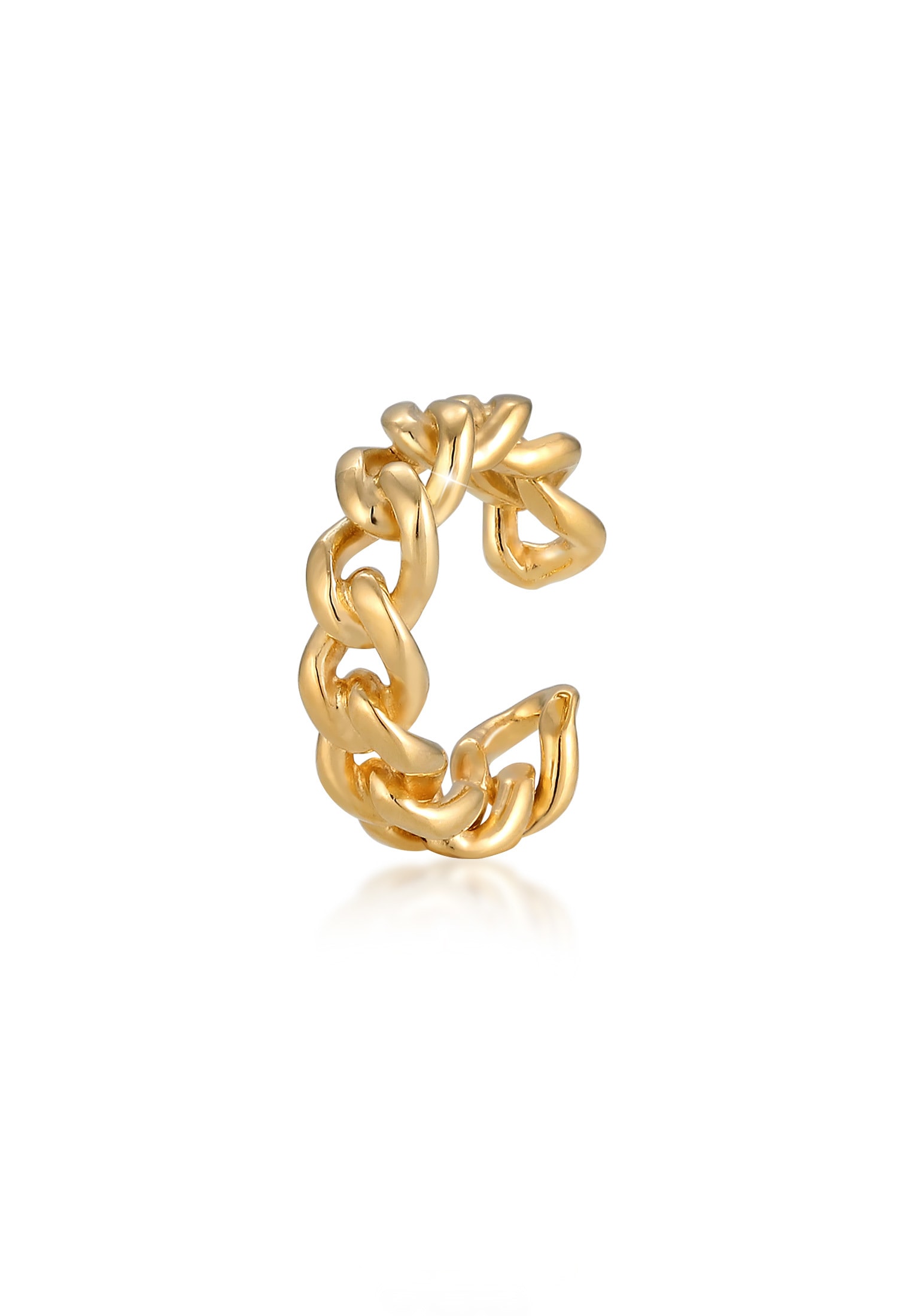 Elli Single-Ohrhaken »Earcuff Ohrklemme Geflochten Braided 925er Silber«