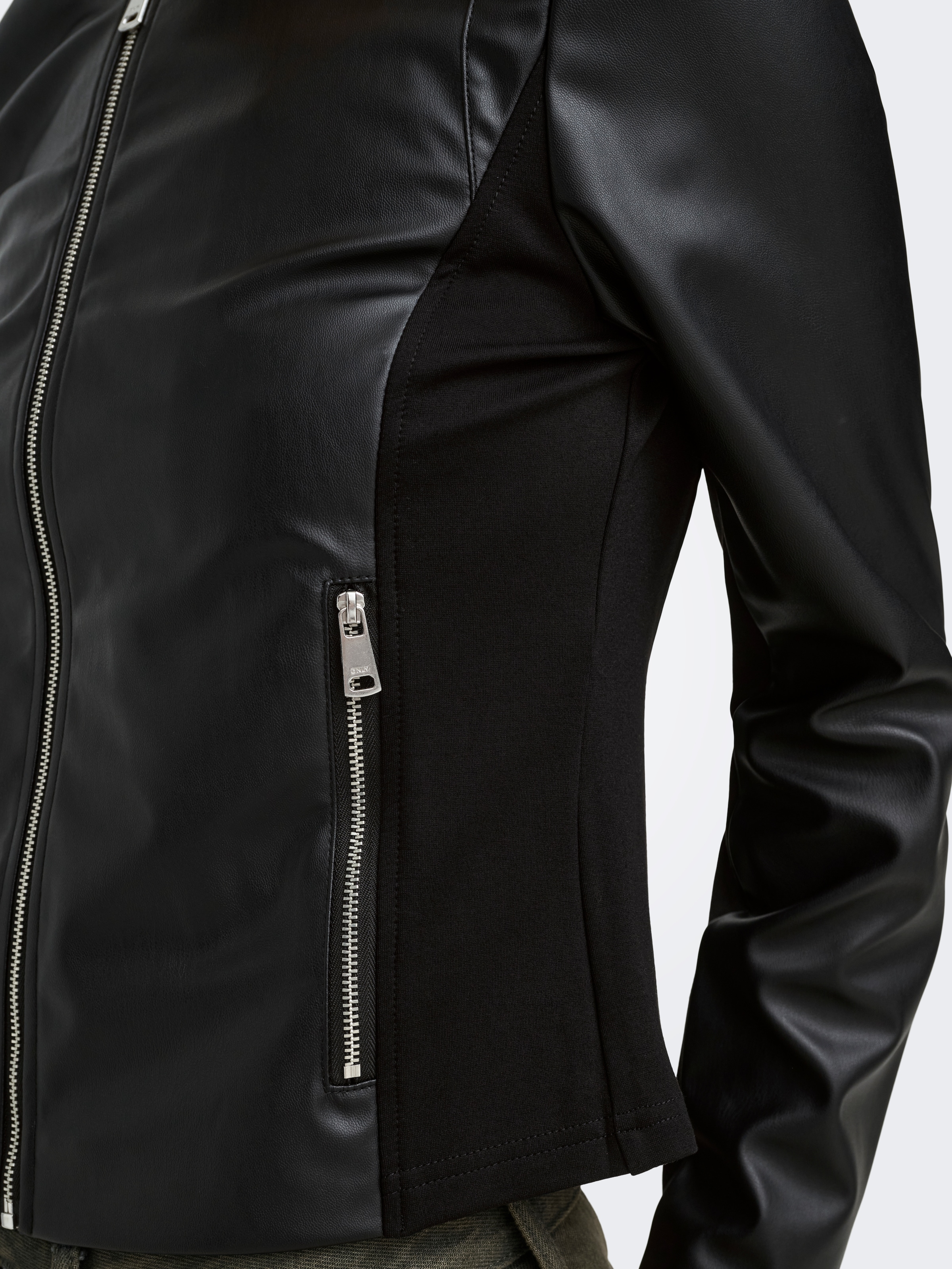 ONLY Lederimitatjacke »ONLBITTEN MIX FAUX LEATHER JACKET CC OTW« Lederimitat