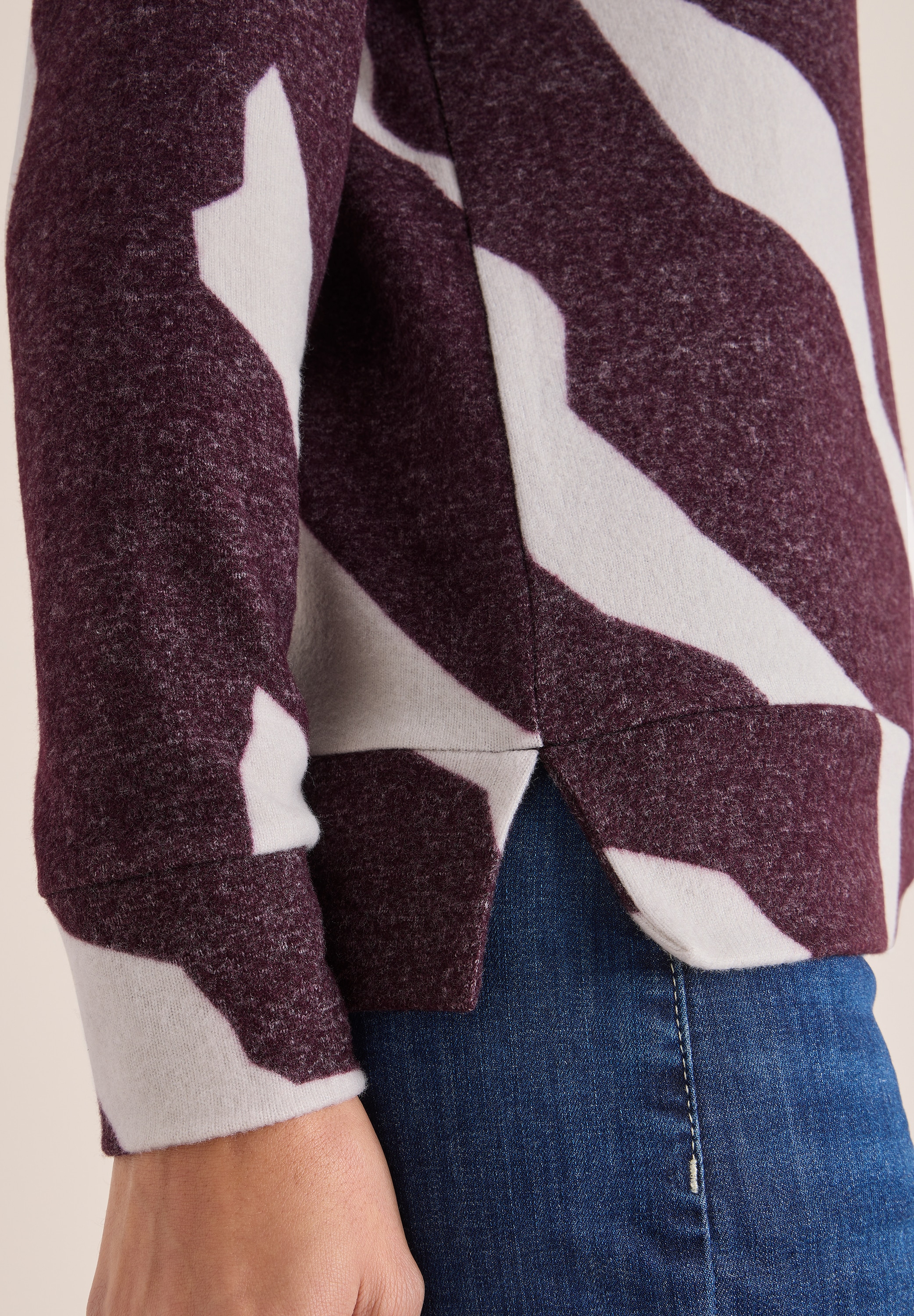 Cecil Wasserfallpullover mit Muster